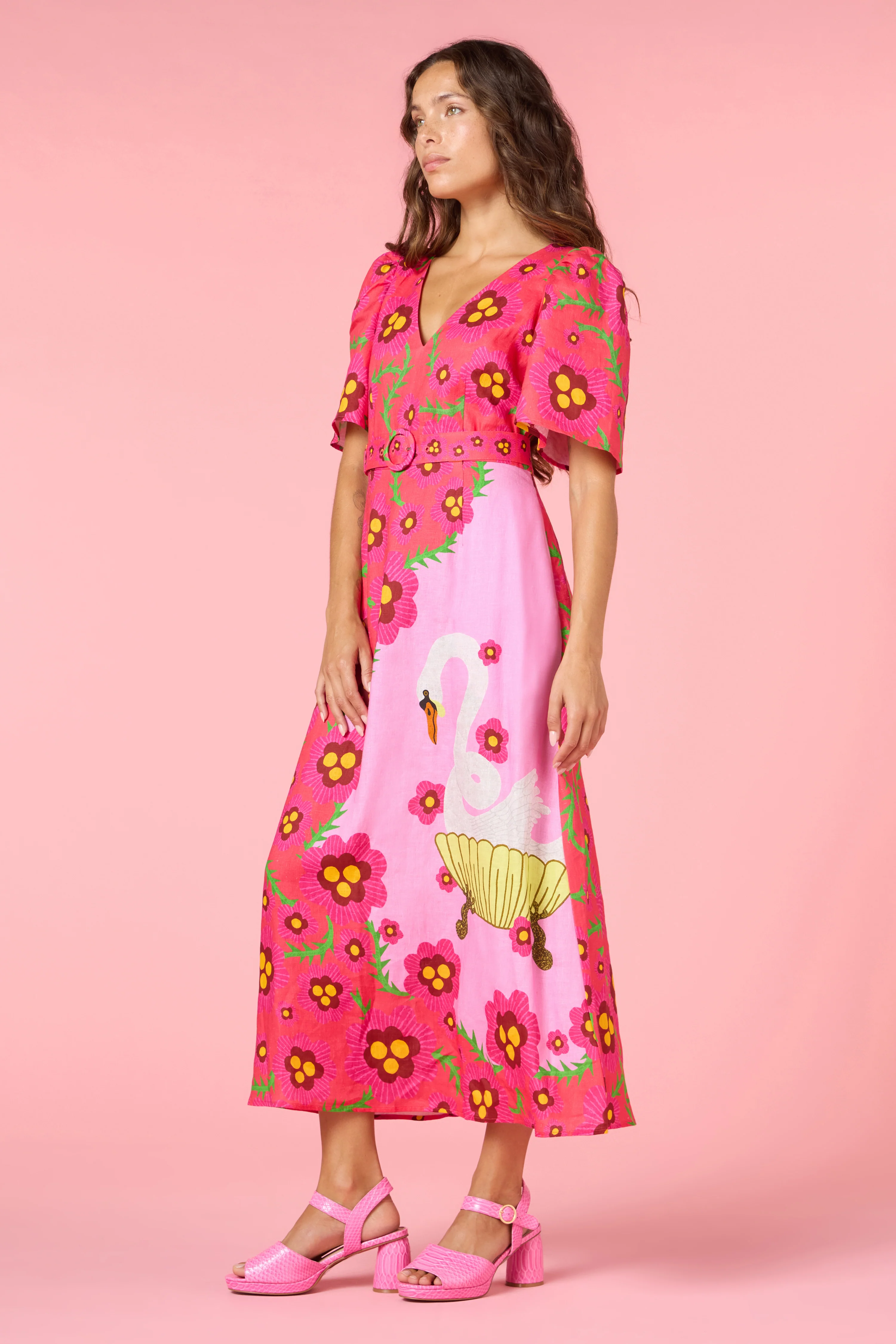 Eros Linen Summer Maxi Dress - Image 9