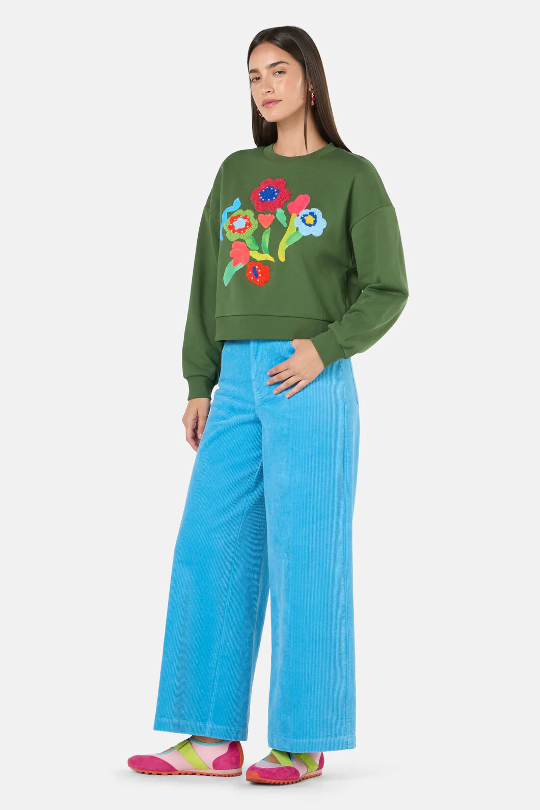 Expressionist Embroidered Sweater - Image 3