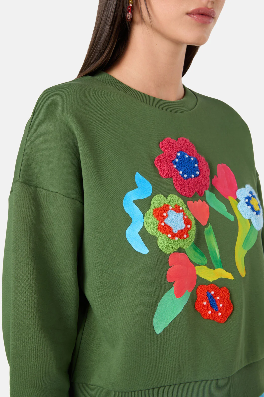 Expressionist Embroidered Sweater - Image 5