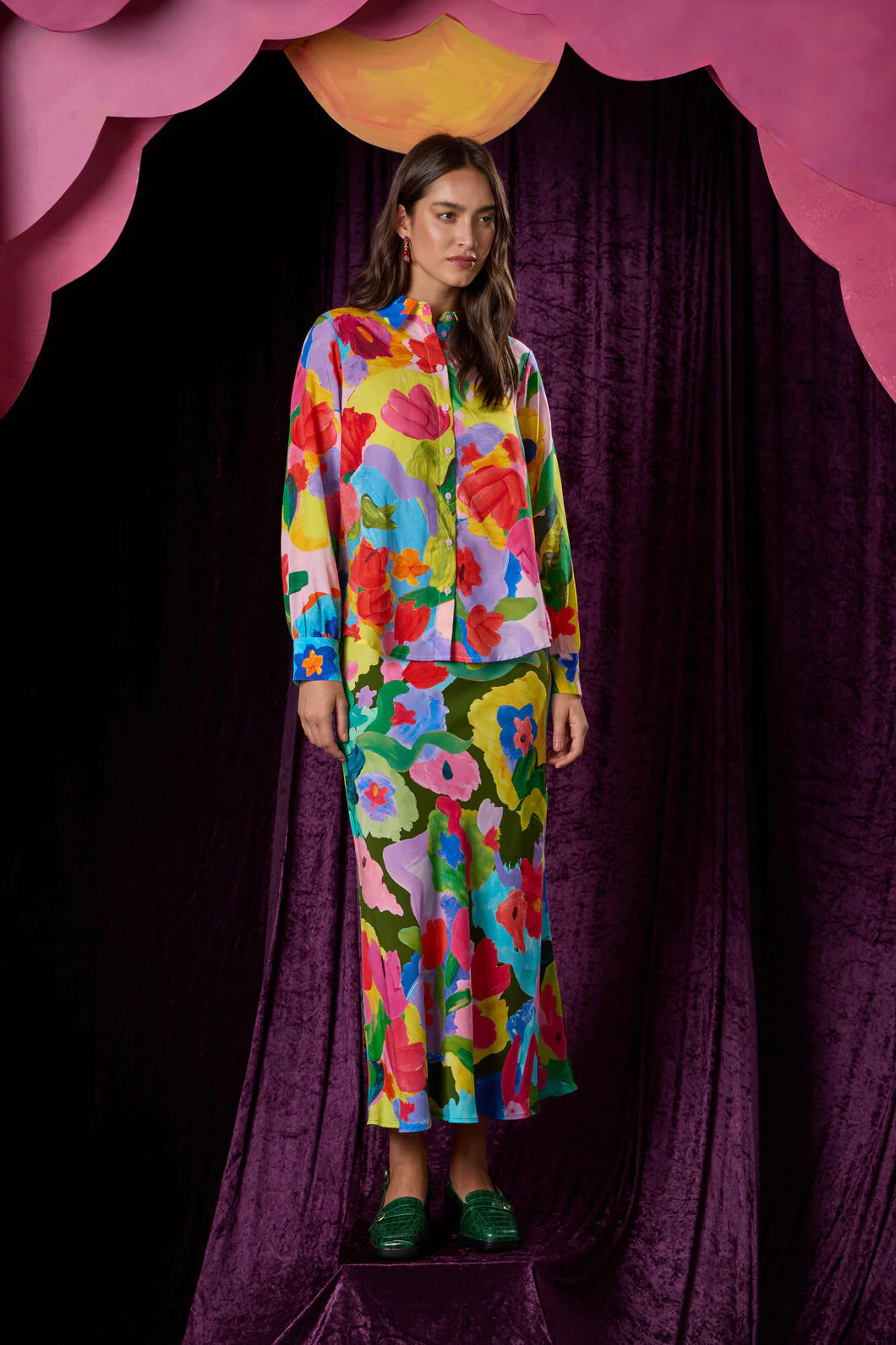 Expressionist Print Shirt