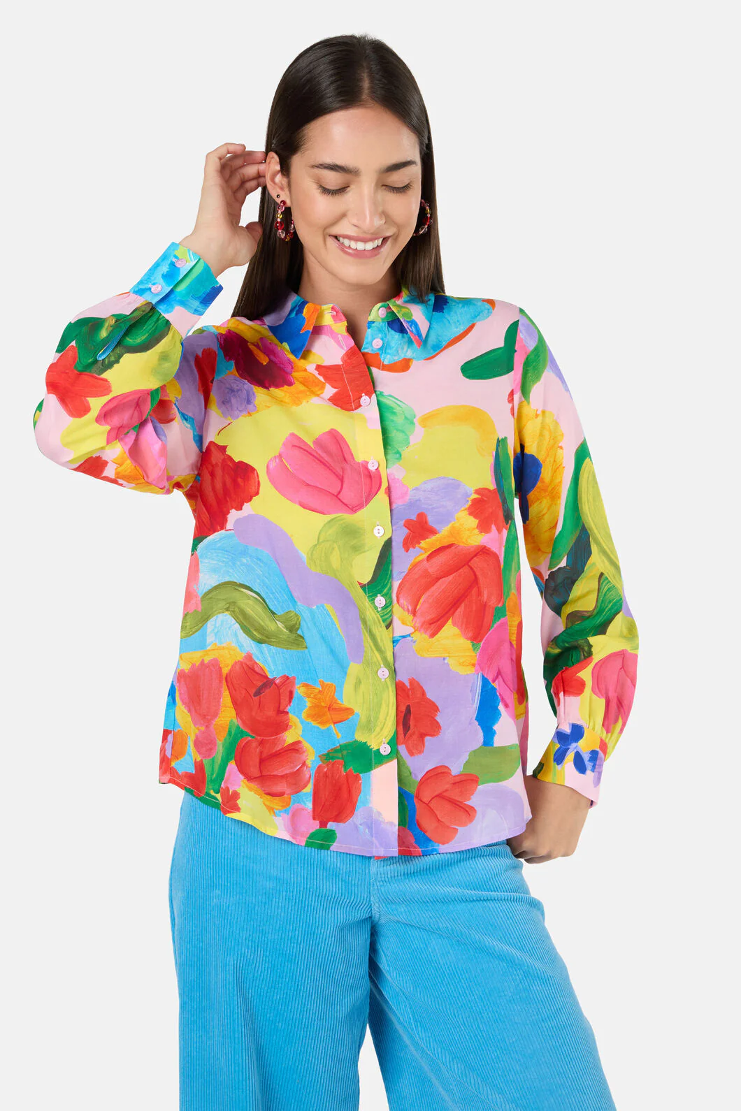 Expressionist Print Shirt - Image 3