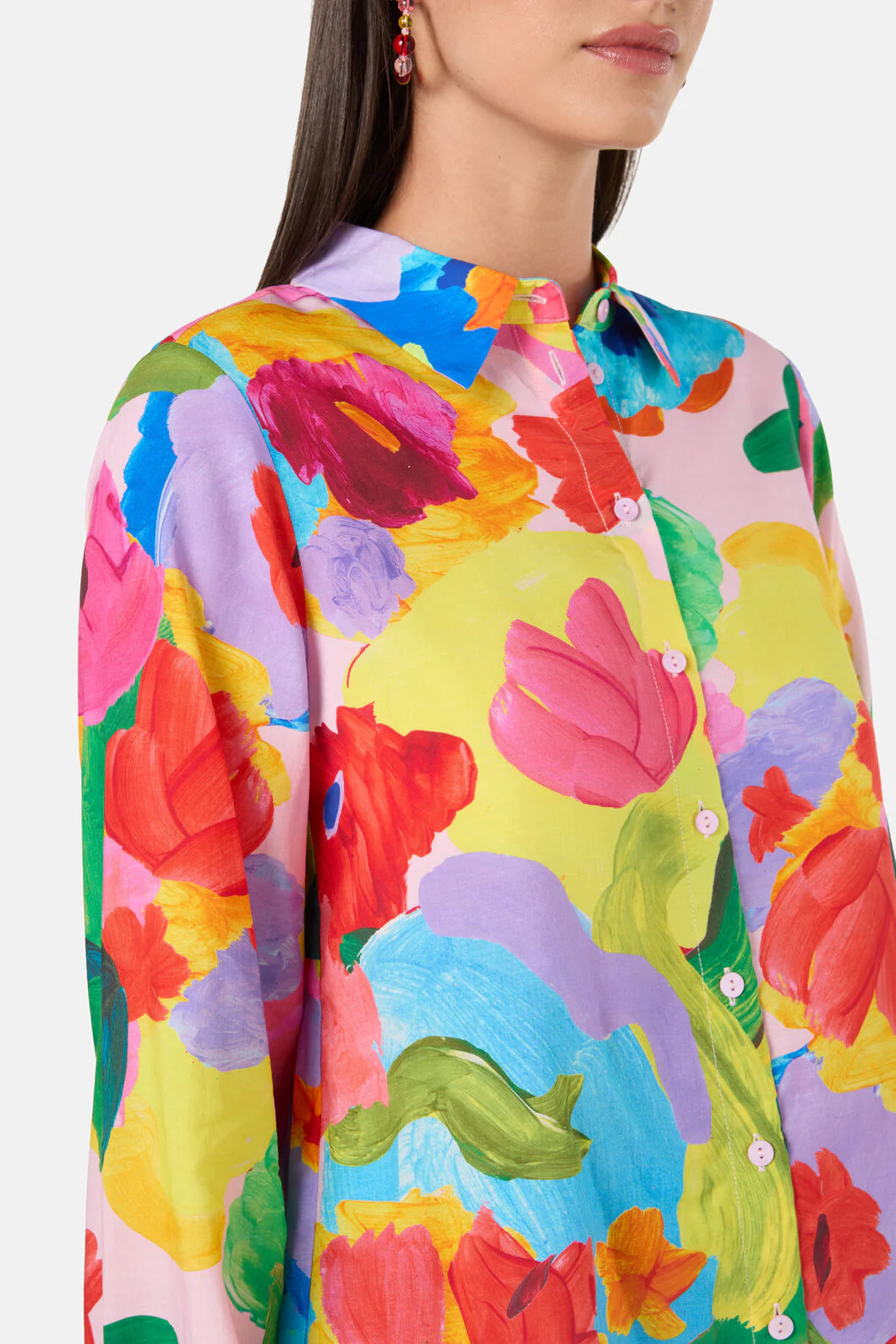 Expressionist Print Shirt - Image 9