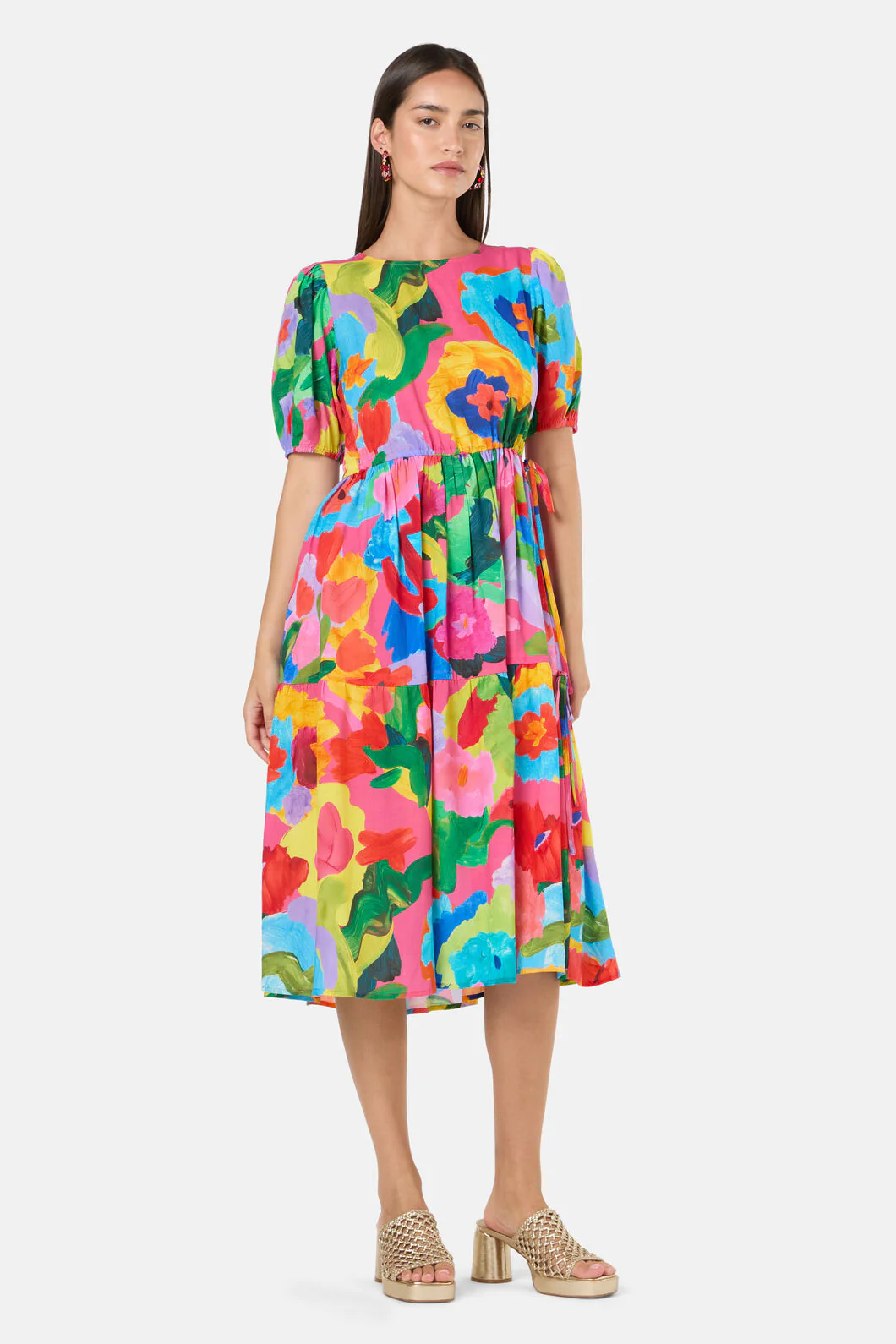 Expressionist Tiered Dress