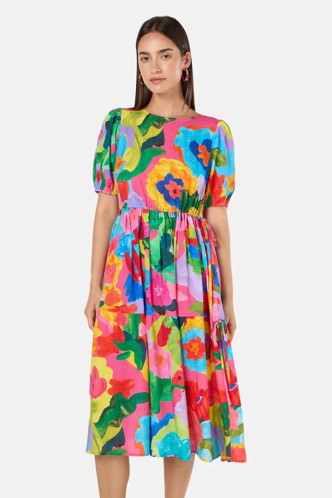 Expressionist Tiered Dress - Image 4