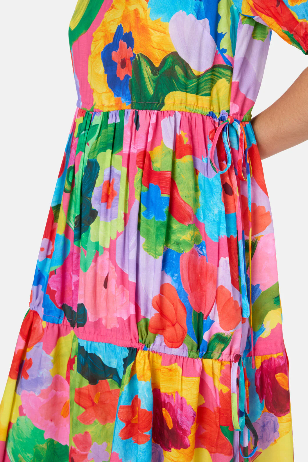 Expressionist Tiered Dress - Image 6