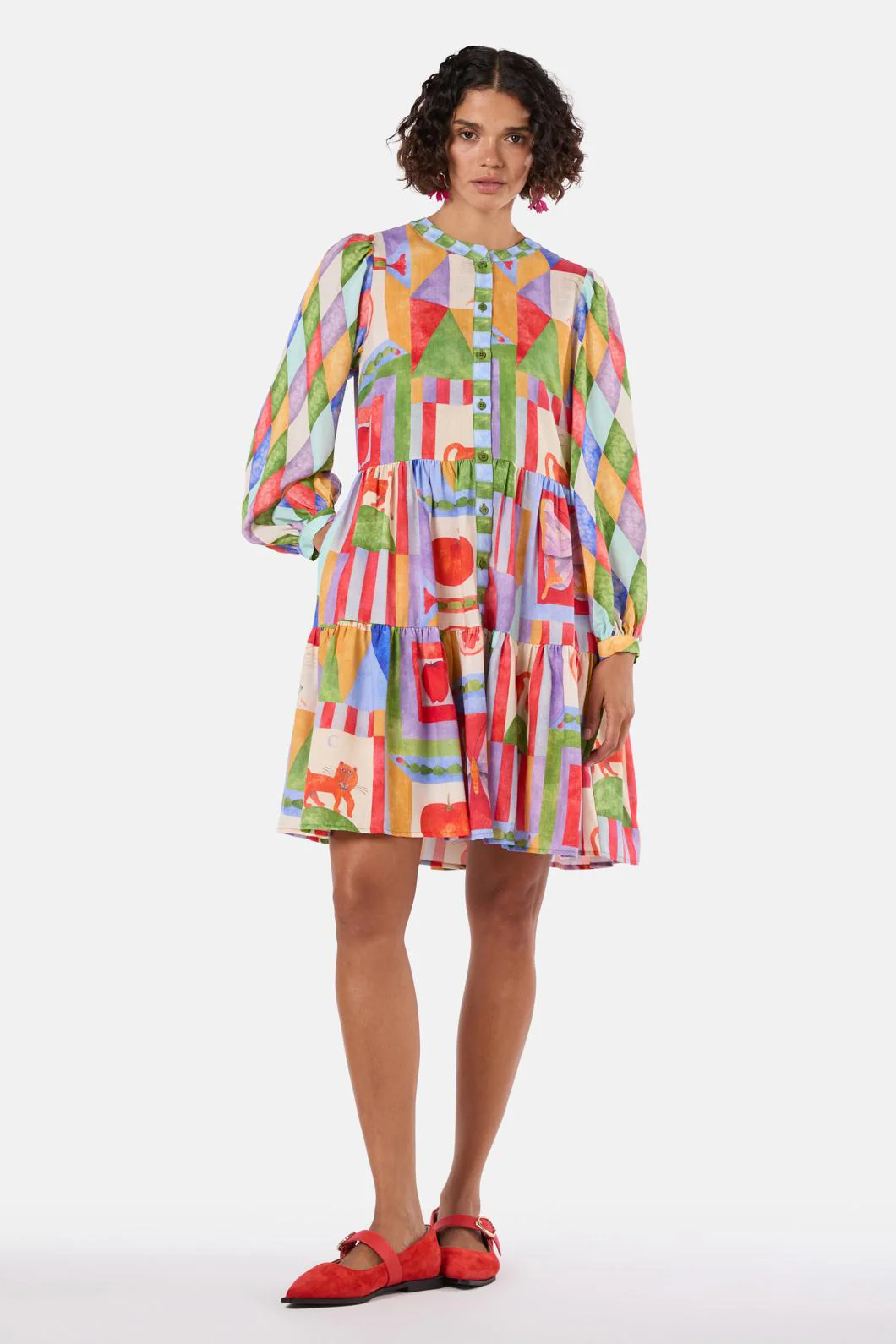 Fantasy Patchwork Dress - Image 2