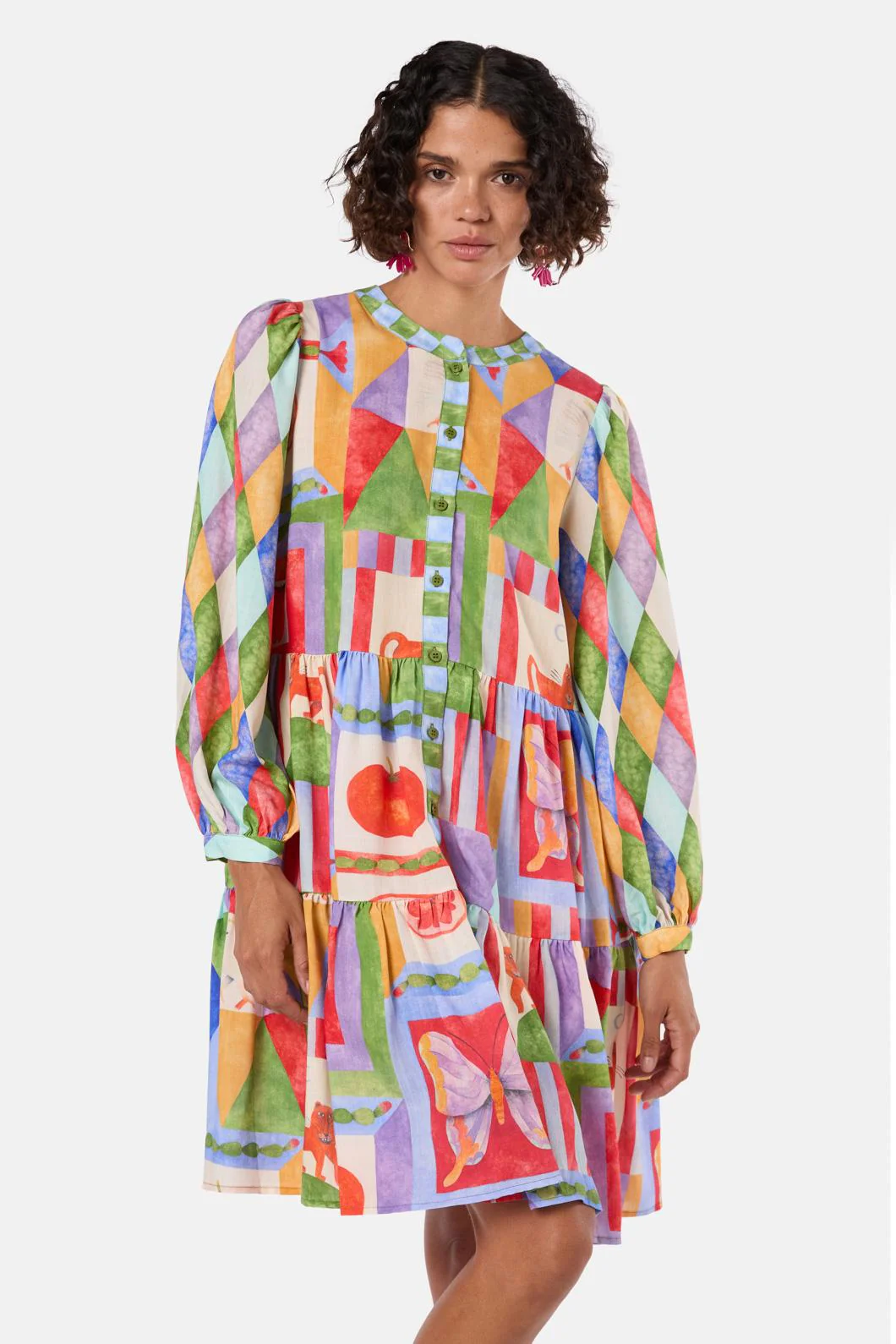 Fantasy Patchwork Dress - Image 4