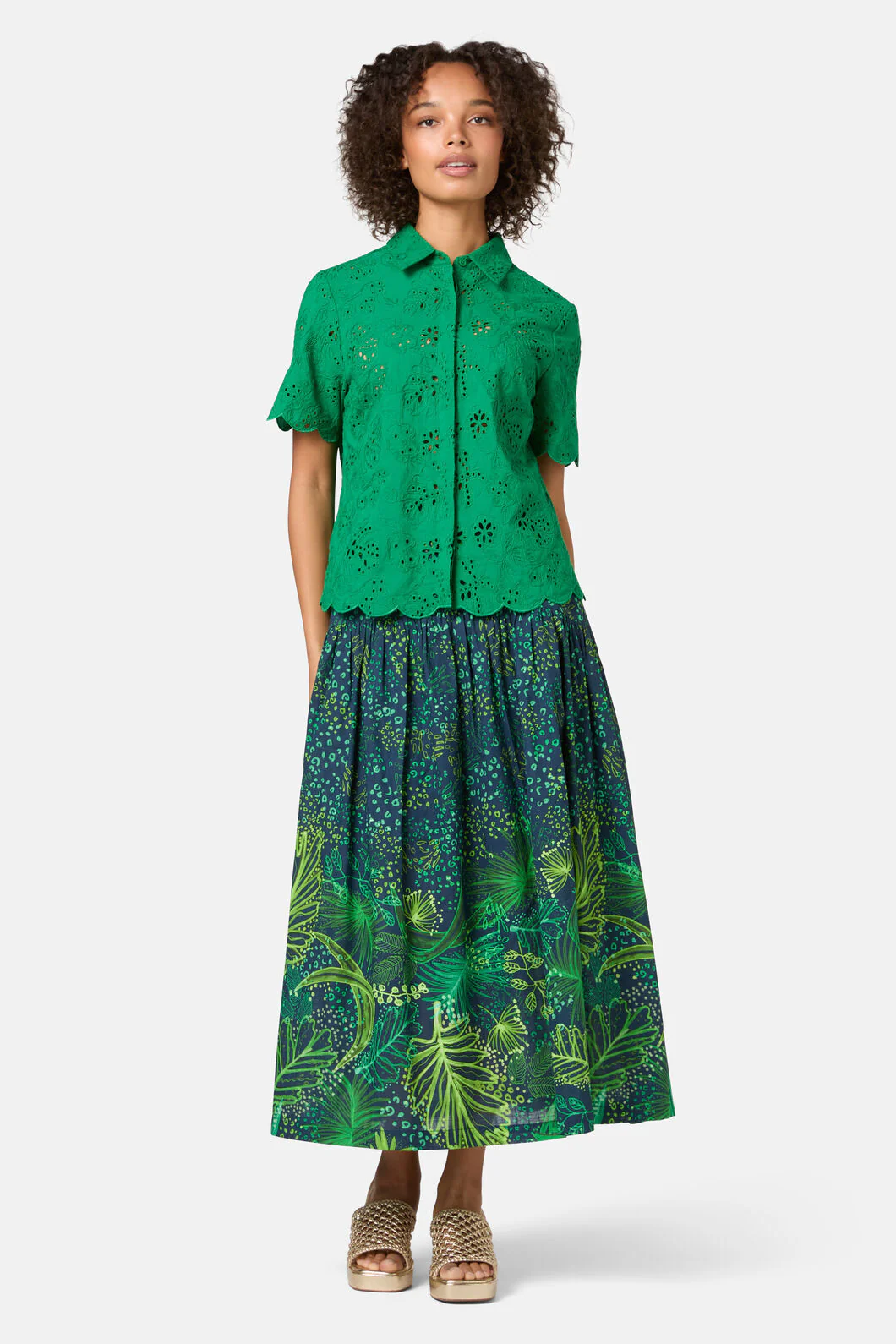 Fern Anglaise Scallop Shirt - Image 2
