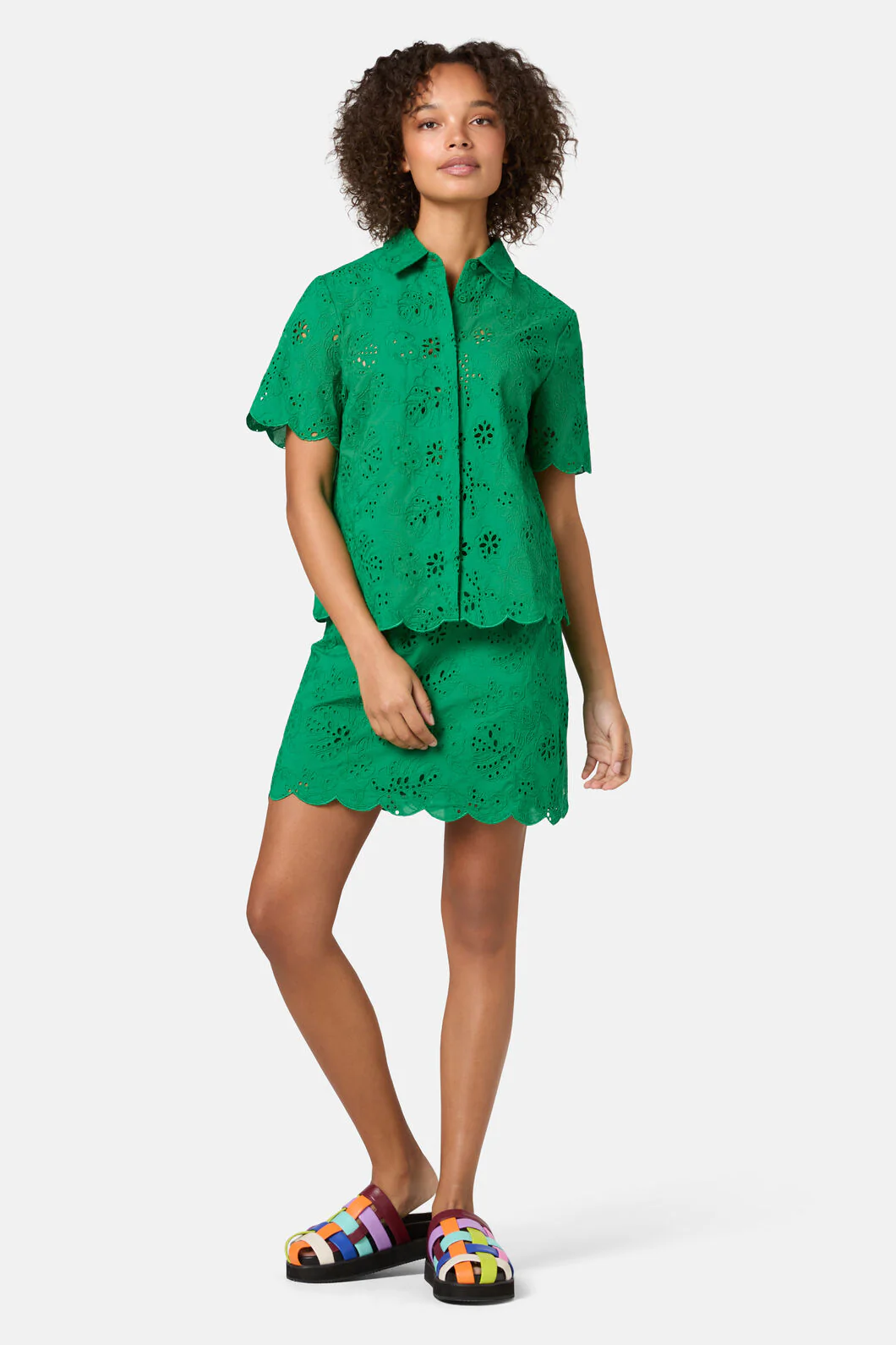 Fern Anglaise Scallop Shirt - Image 5