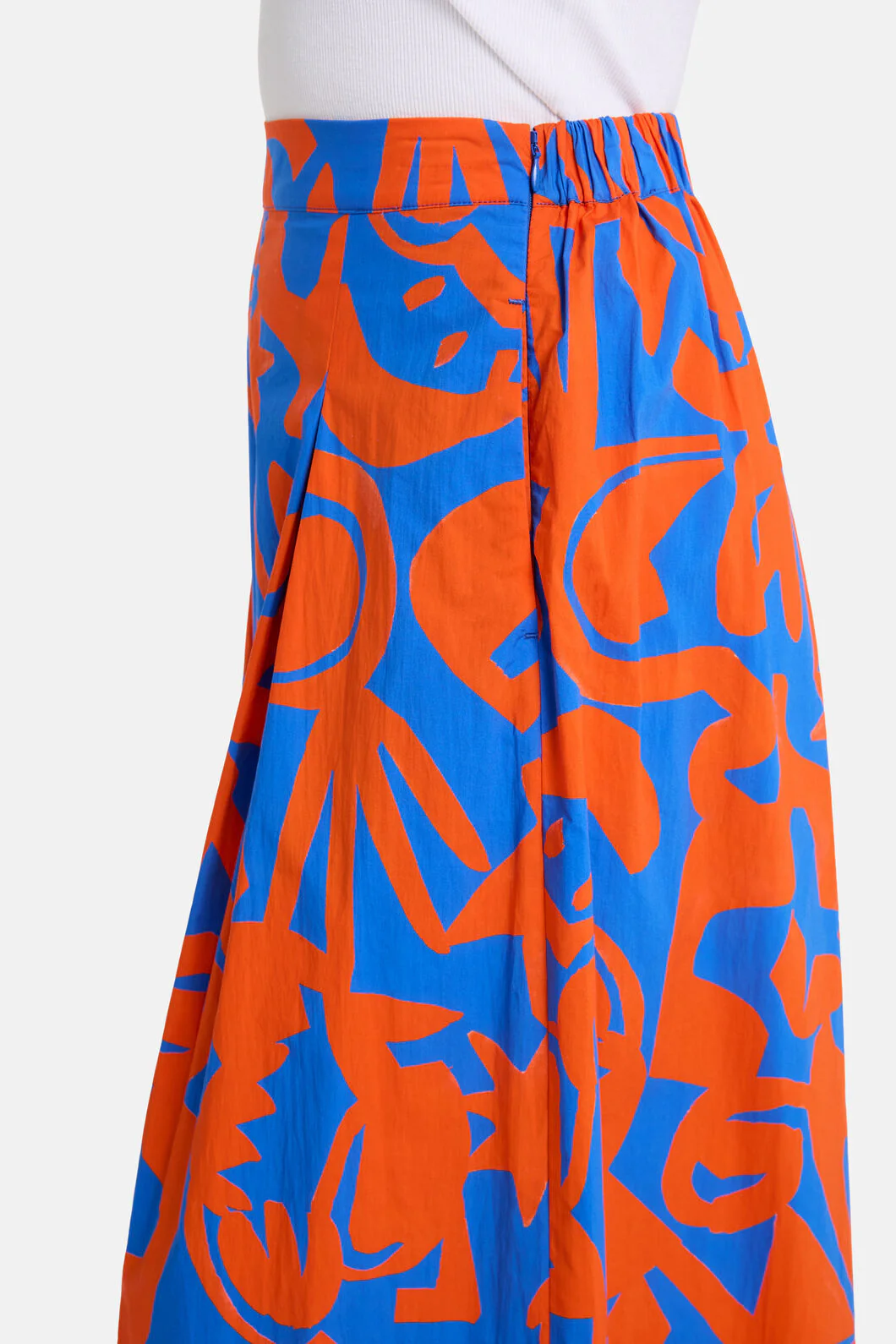 Firecracker Print Cotton Culotte - Image 4