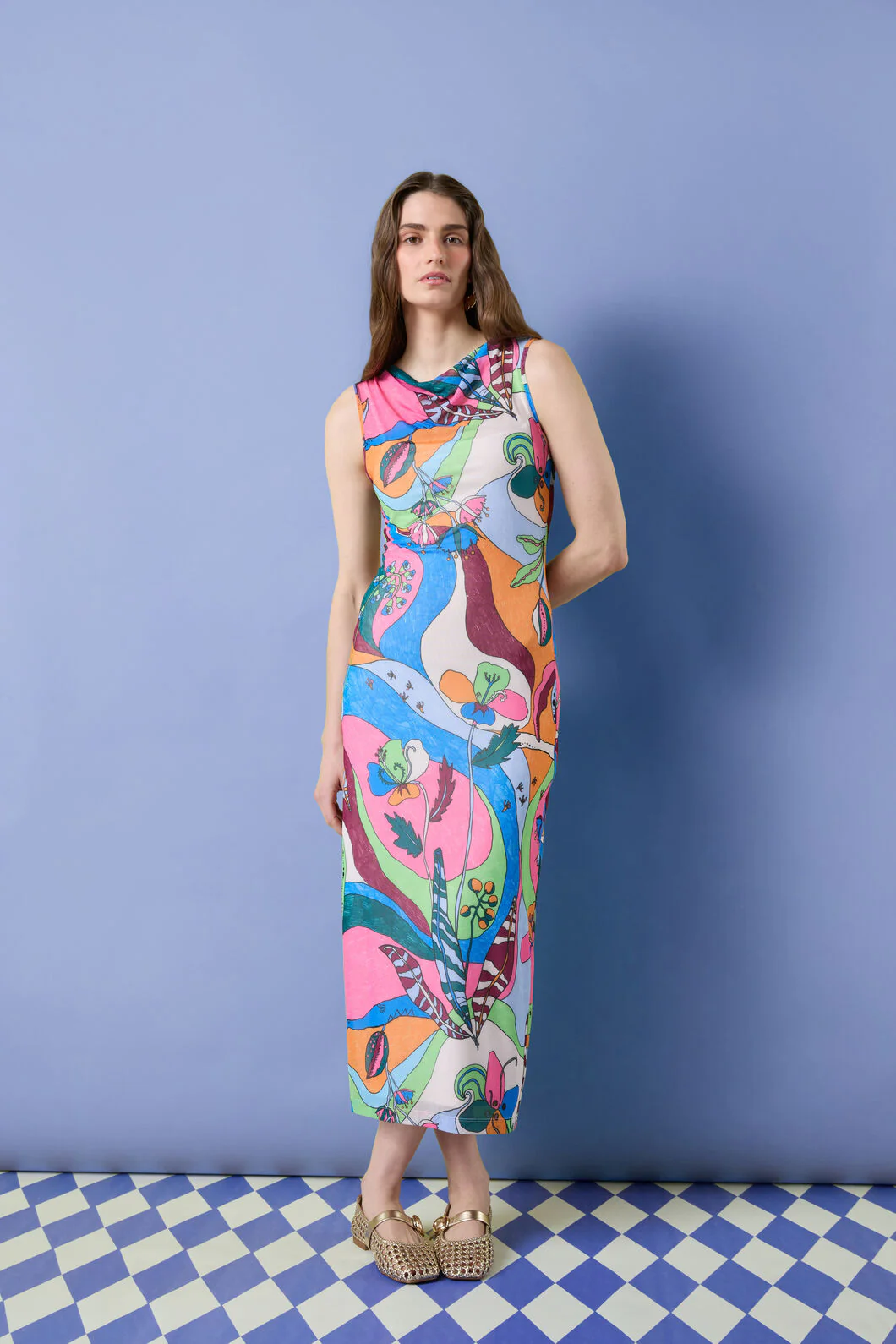 Flora Aurora Mesh Dress
