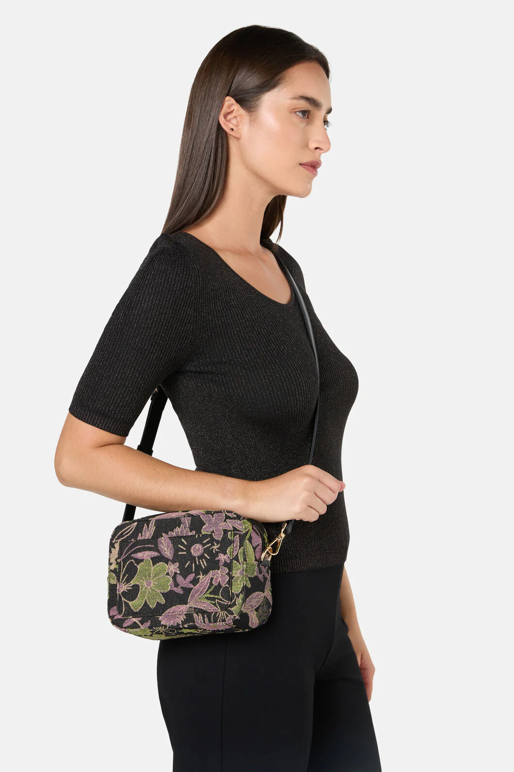 Floral Flight Crossbody Bag - Image 3