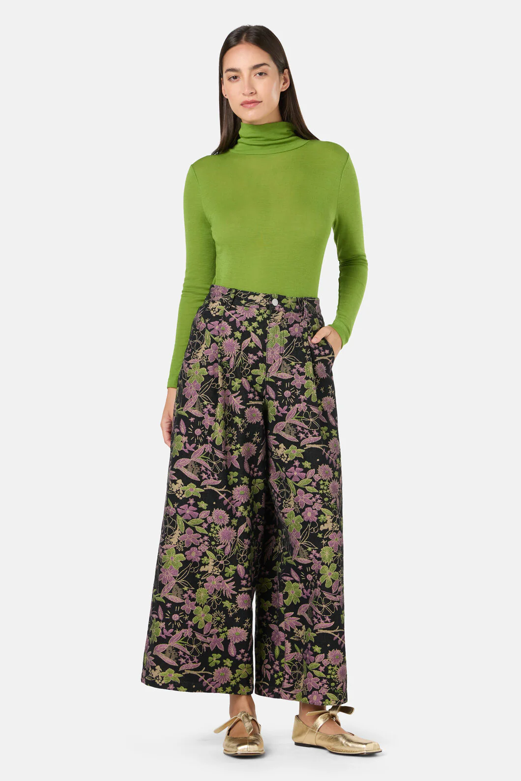 Floral Flight Denim Skort - Image 2
