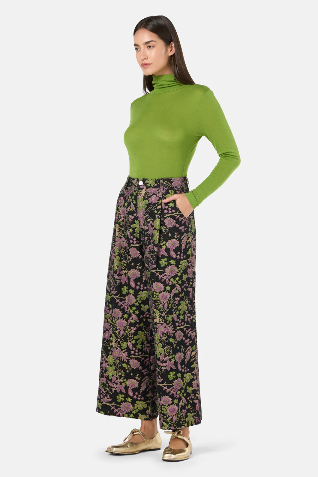 Floral Flight Denim Skort - Image 3