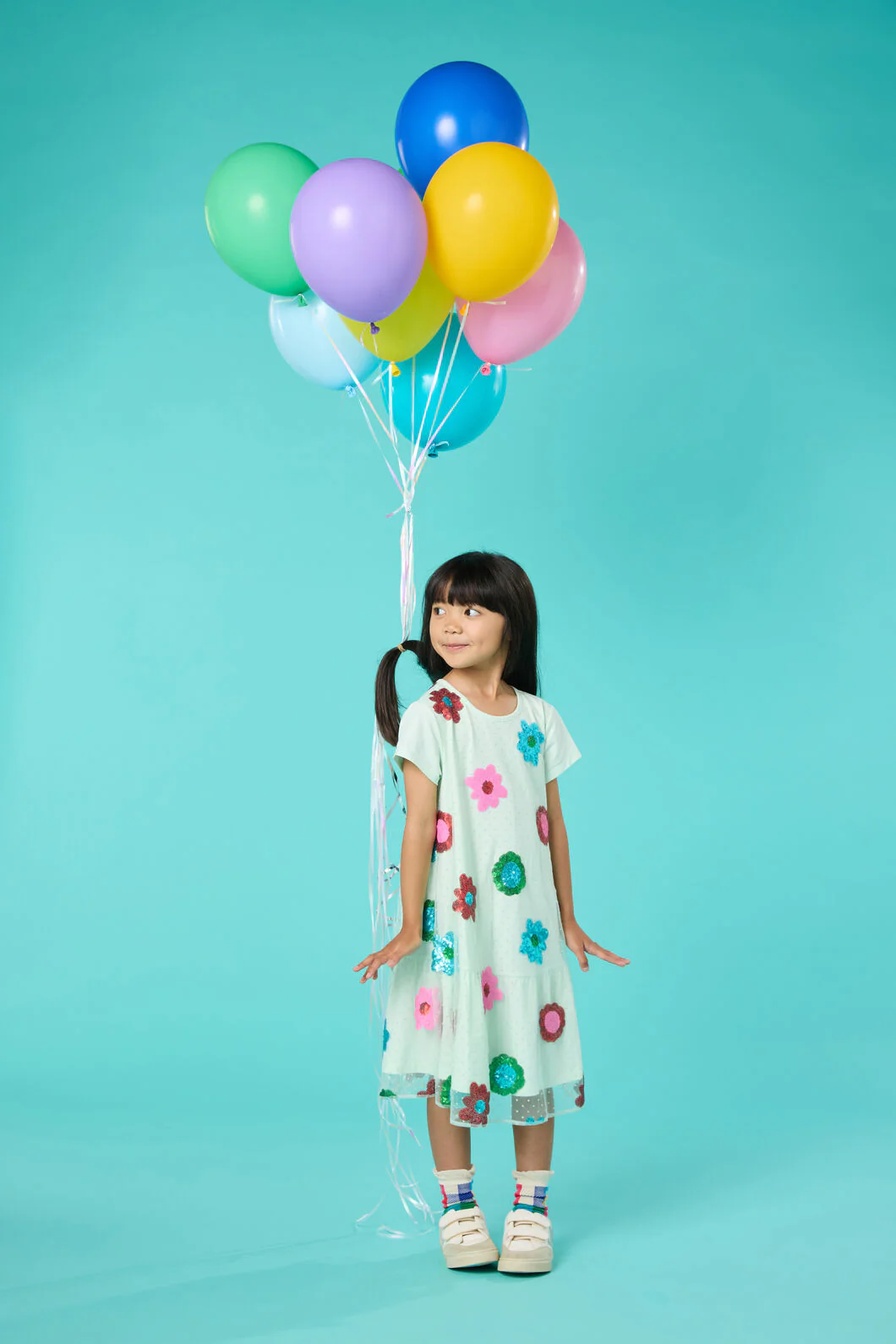 Floral Sequins Dress