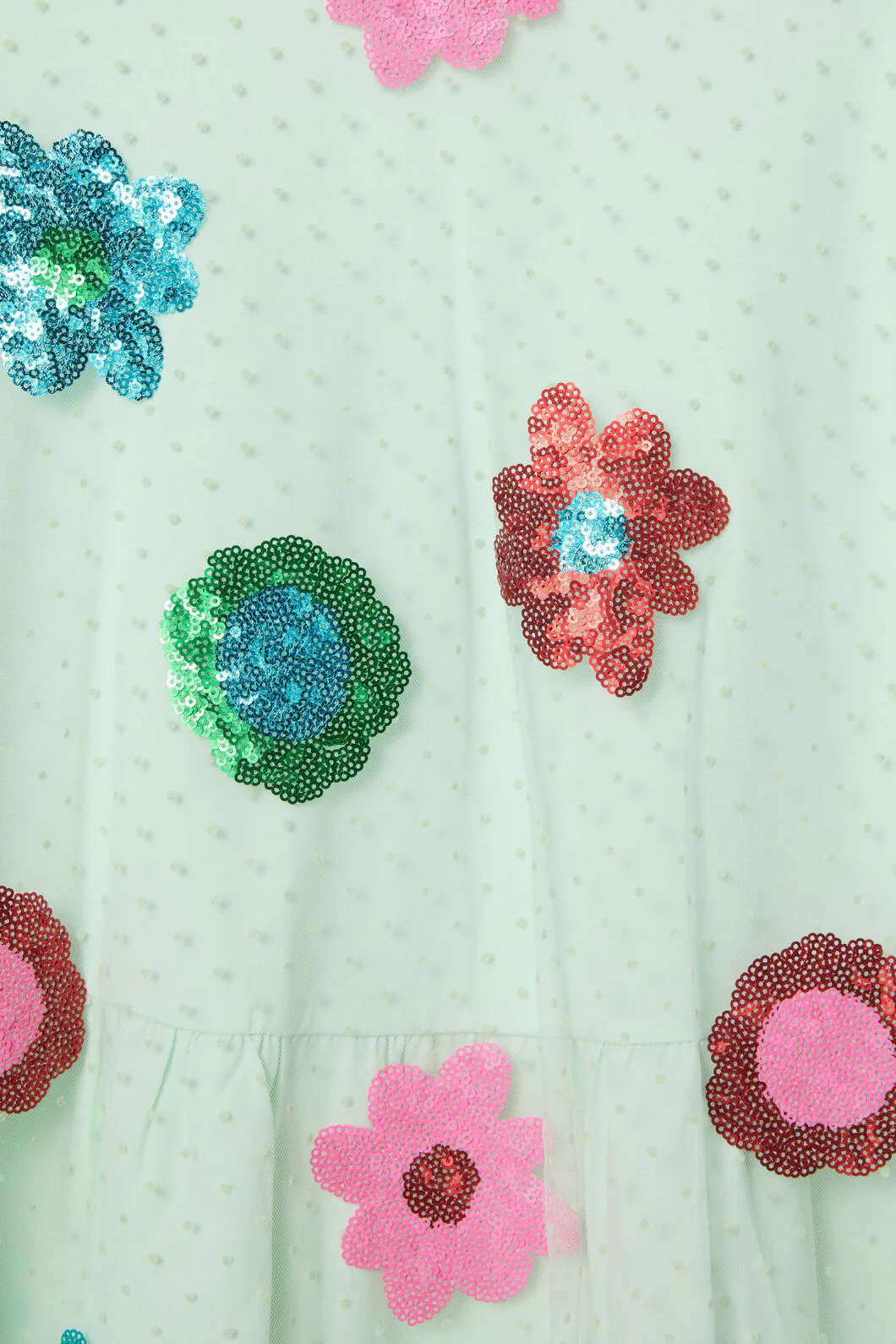 Floral Sequins Dress - Image 3