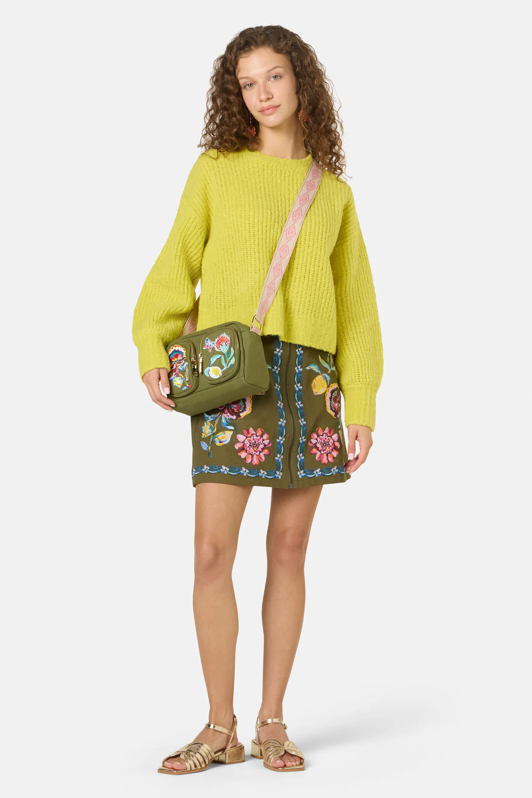 Floral Symphony Camera Bag