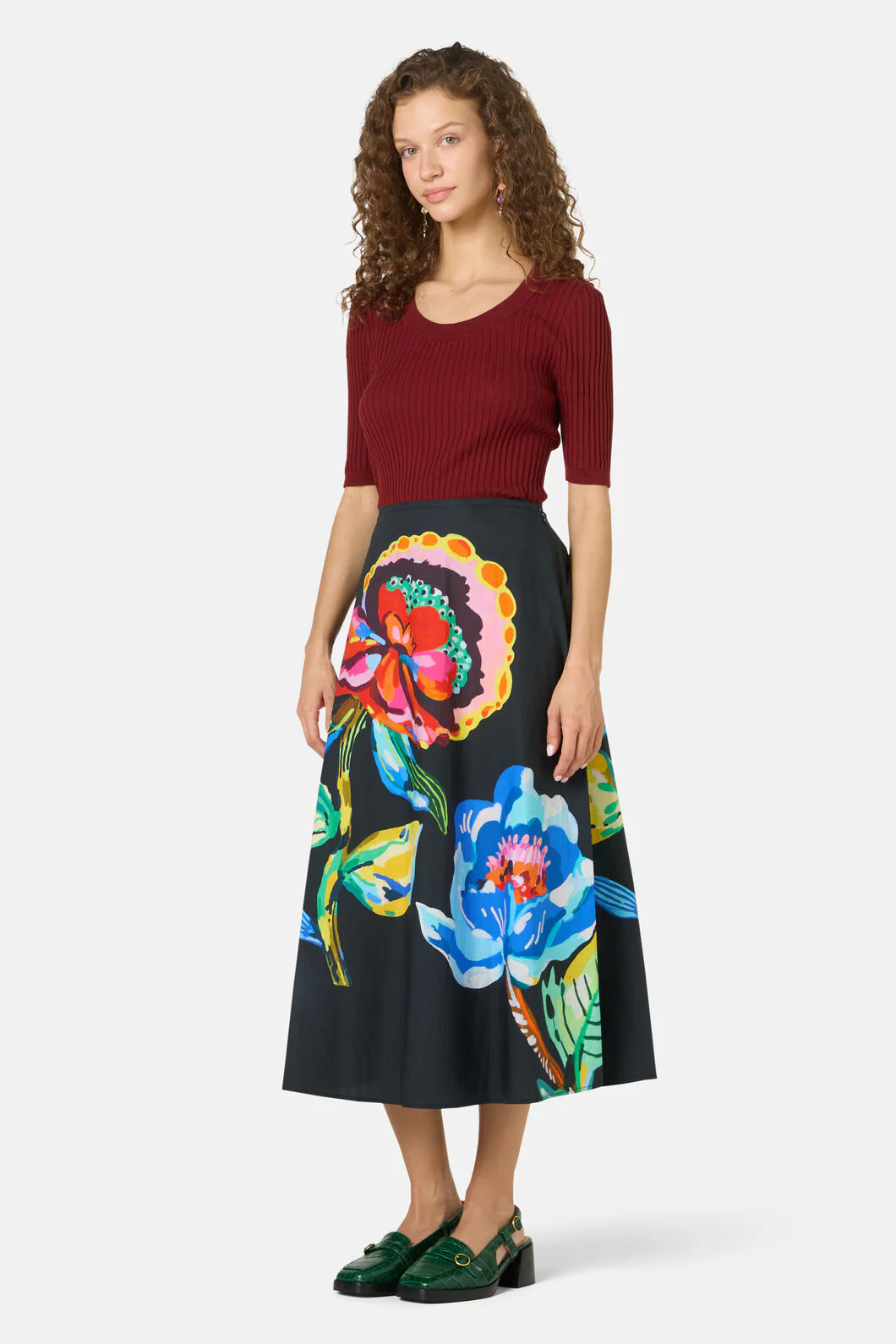 Floral Symphony Circle Skirt - Image 2