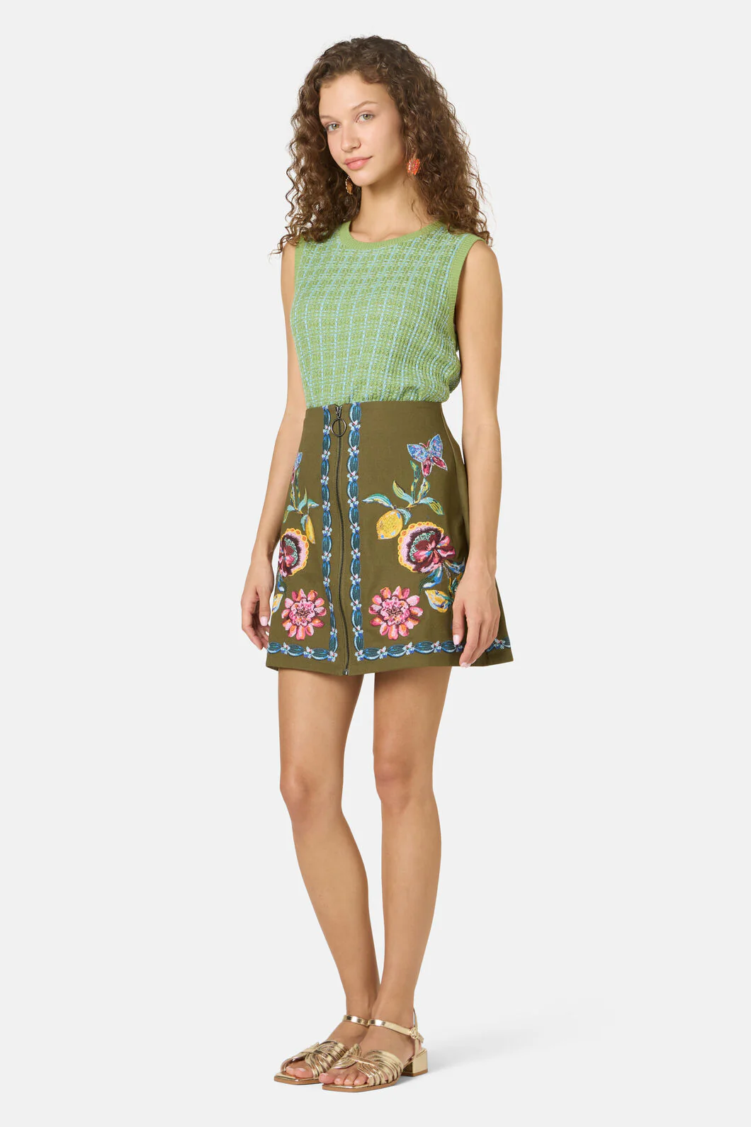 Floral Symphony Mini Skirt - Image 2