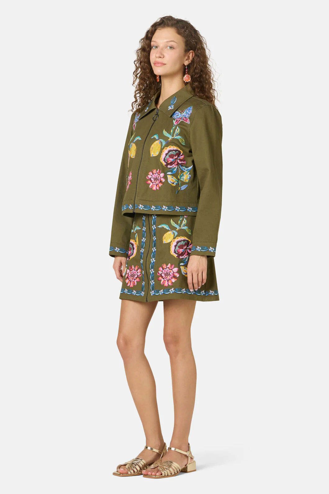 Floral Symphony Twill Jacket - Image 5