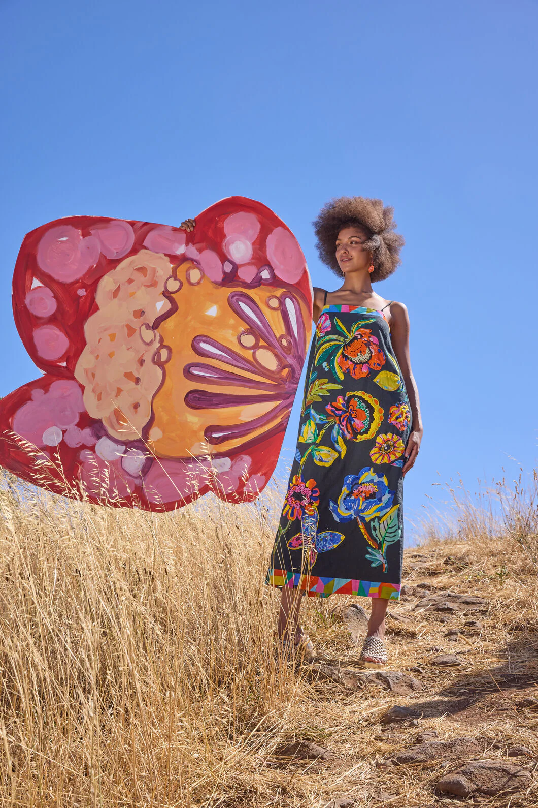 Floral Symphony Embroidered Dress