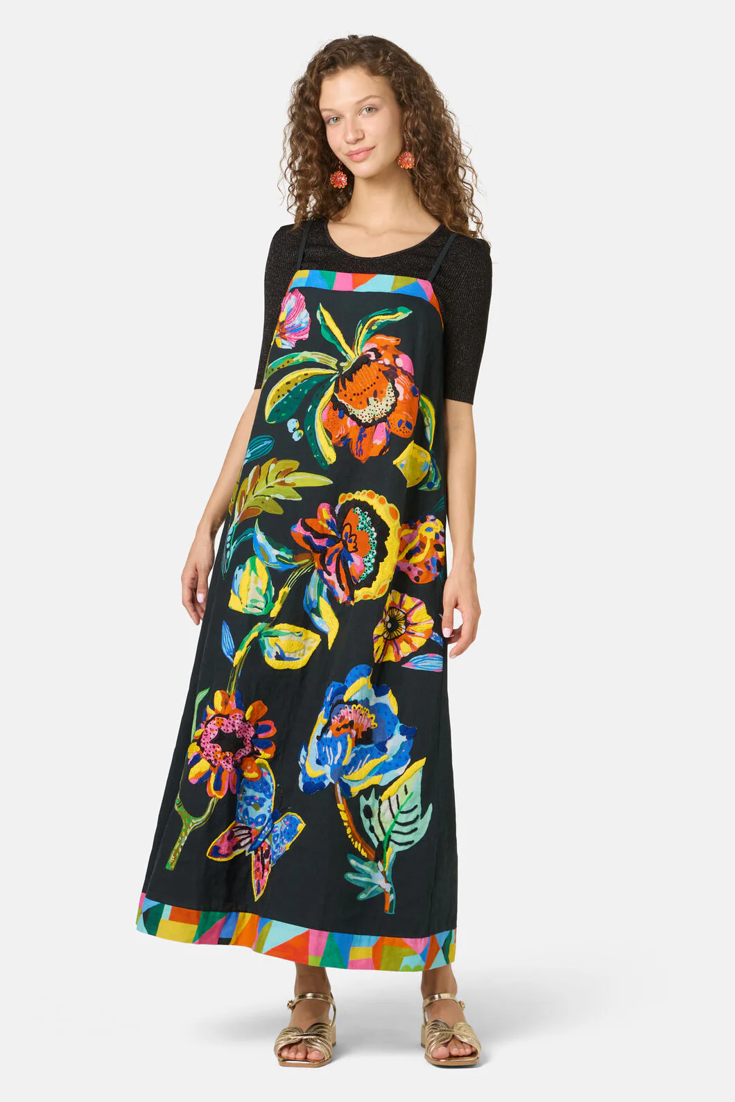 Floral Symphony Embroidered Dress - Image 7
