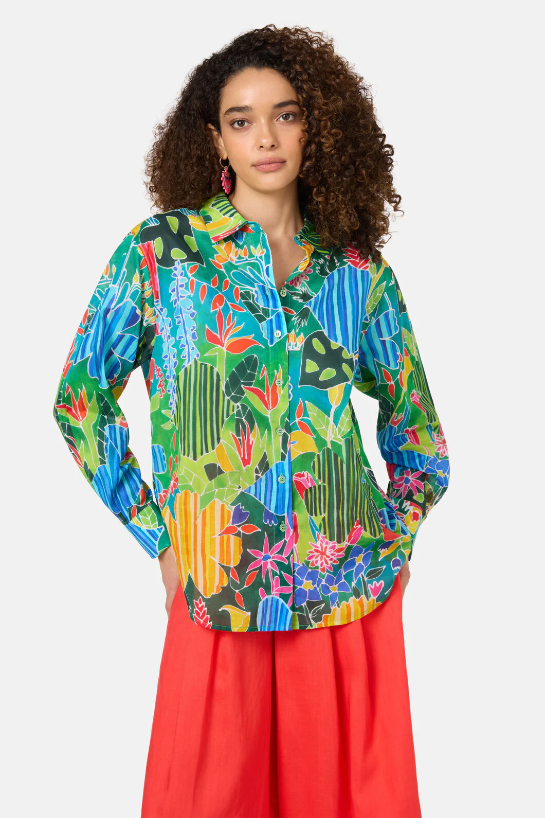 Flower Garden Print Shirt
