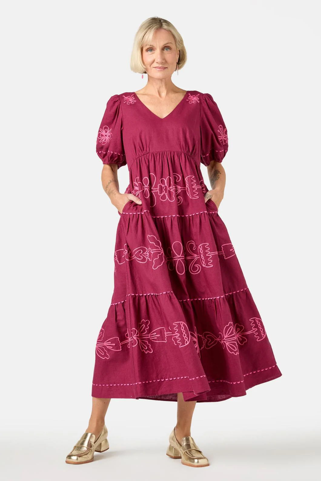 Folk Tales Tiered Dress - Image 6