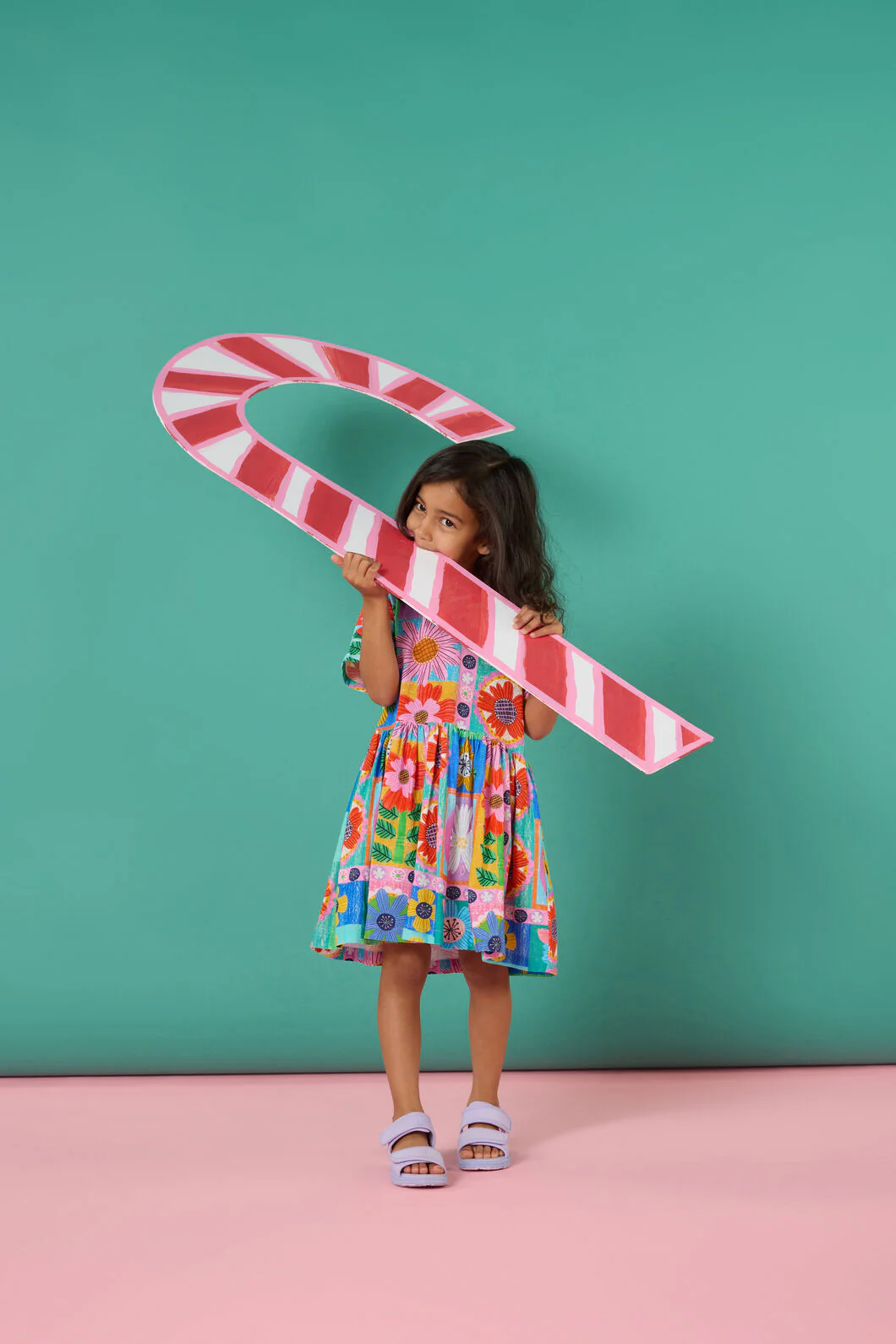 Folksy Floral Kids Dress