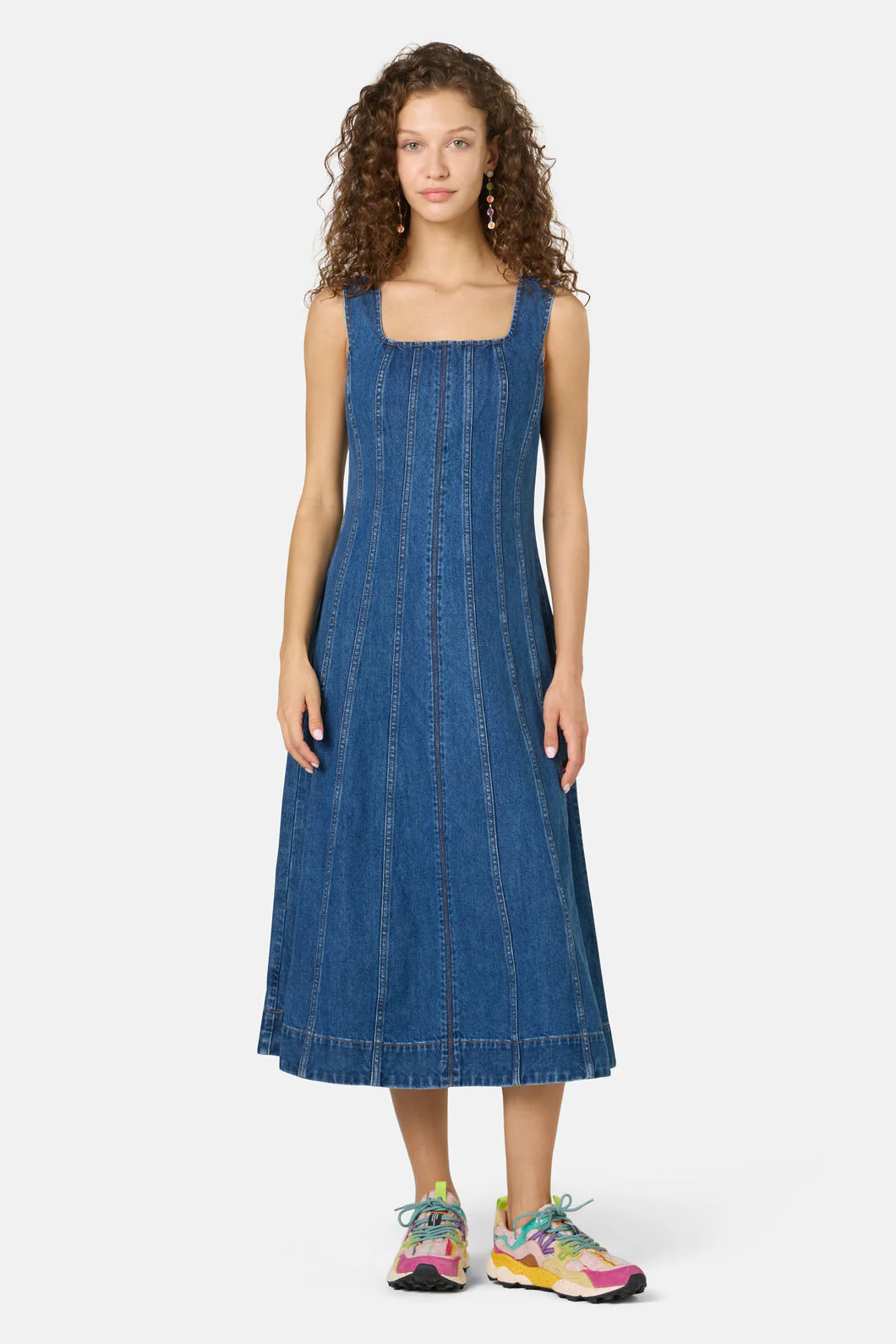 Forget Me Not Denim Midi Dress