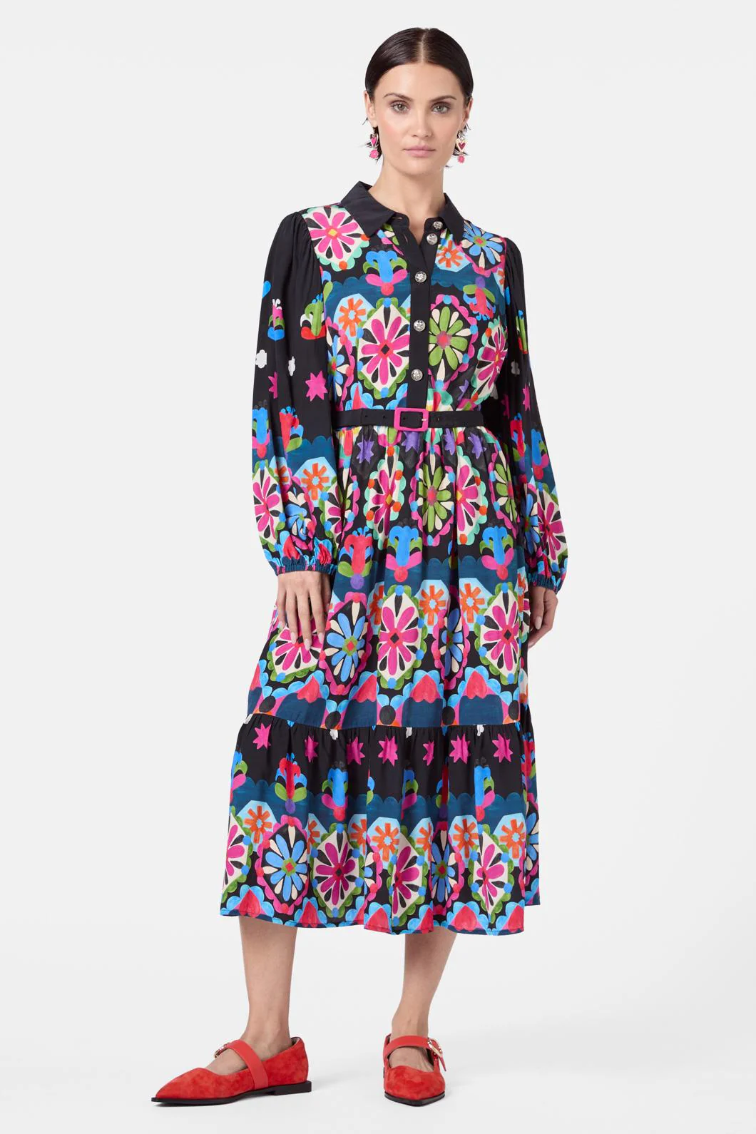 Friendly Folk Shirt Dress