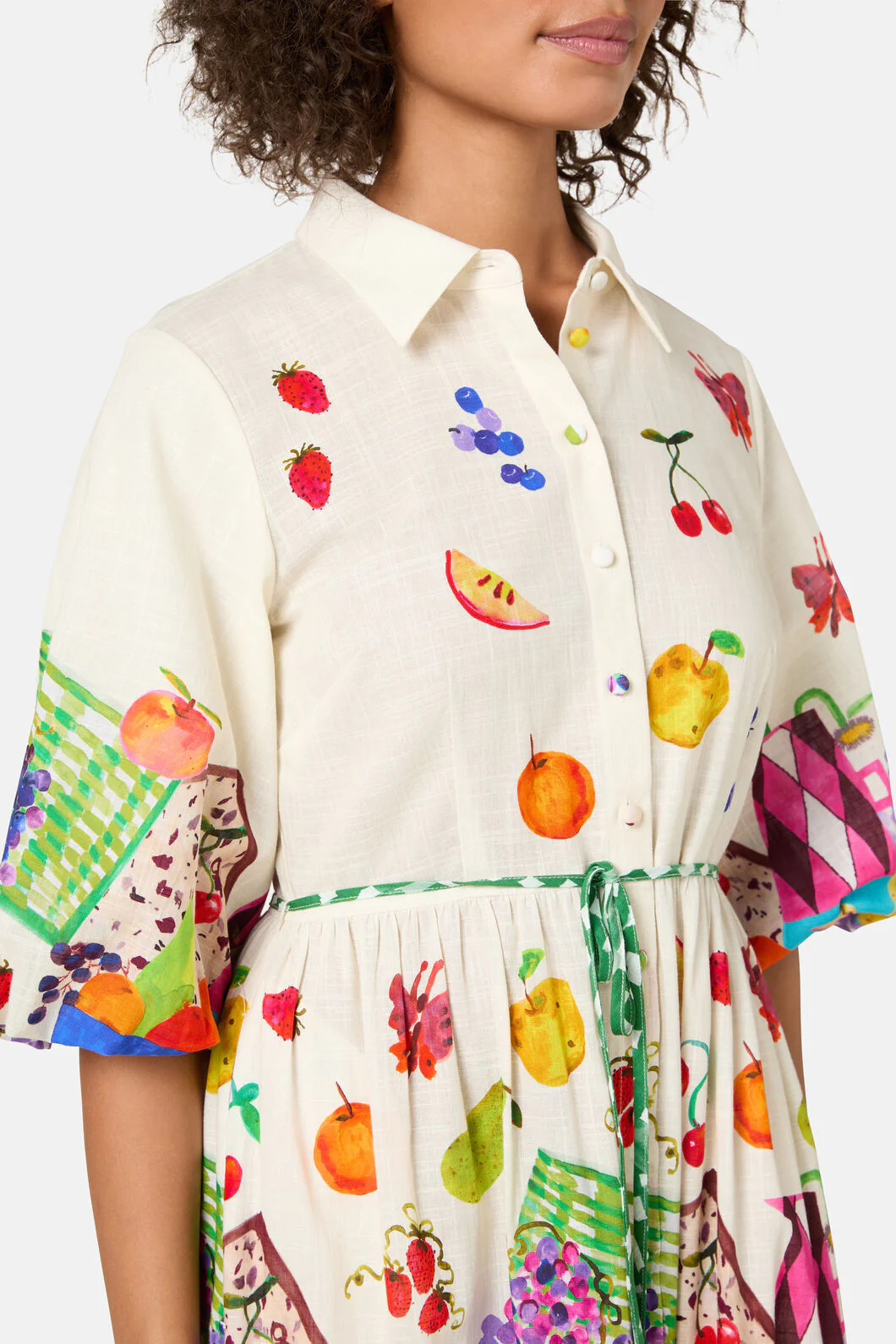 Fruit Party Print Shirt Dress - Image 7