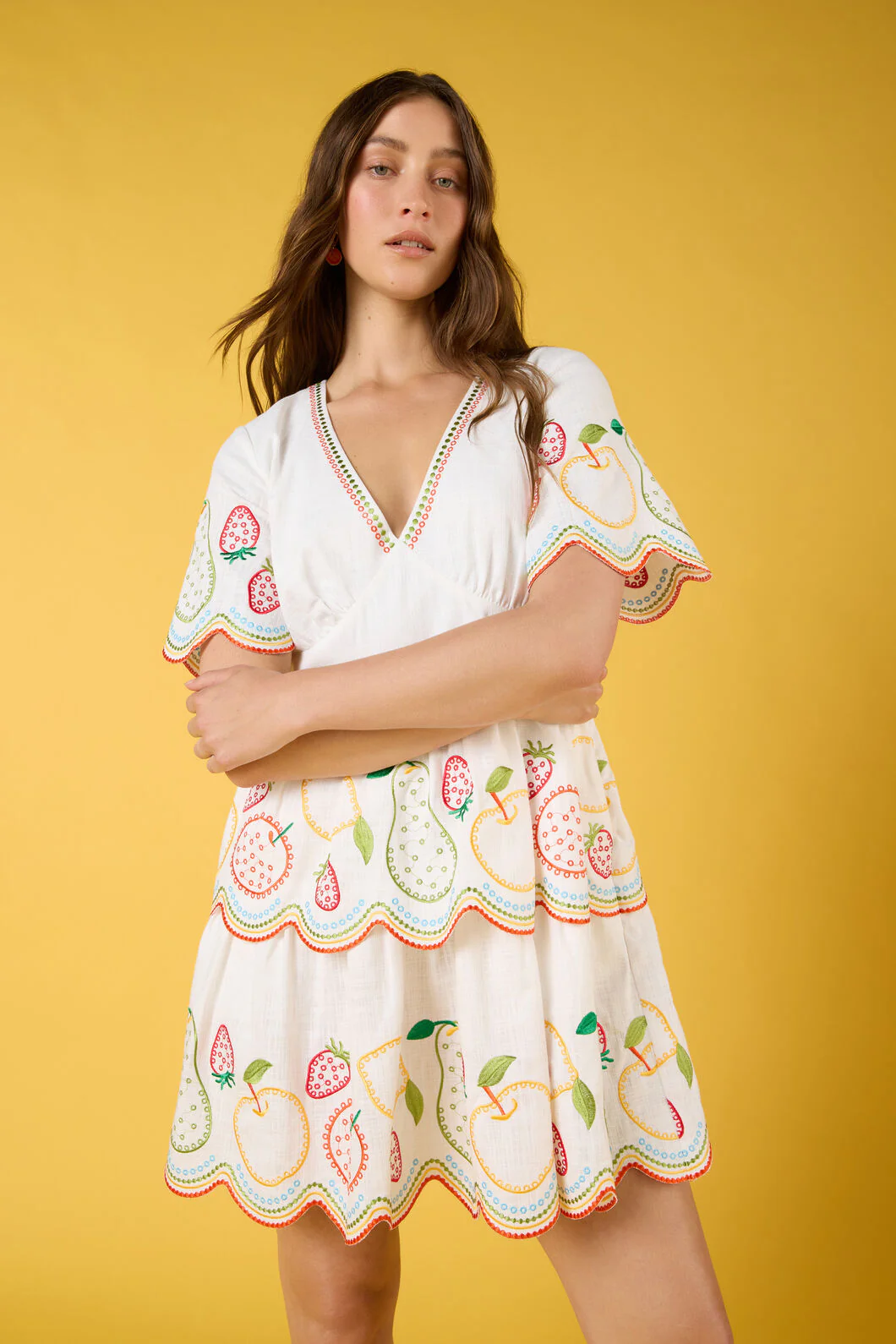 Fruity Anglaise Emb Dress