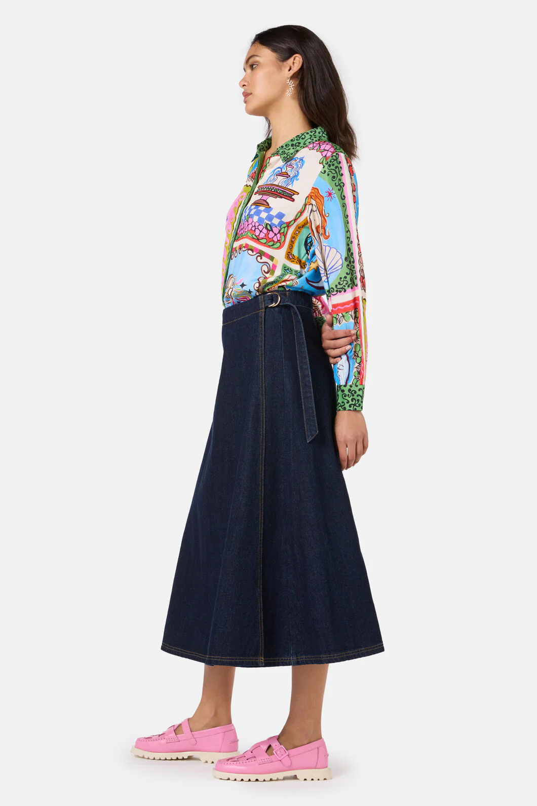 Garden Growers Denim Wrap Skirt - Image 2