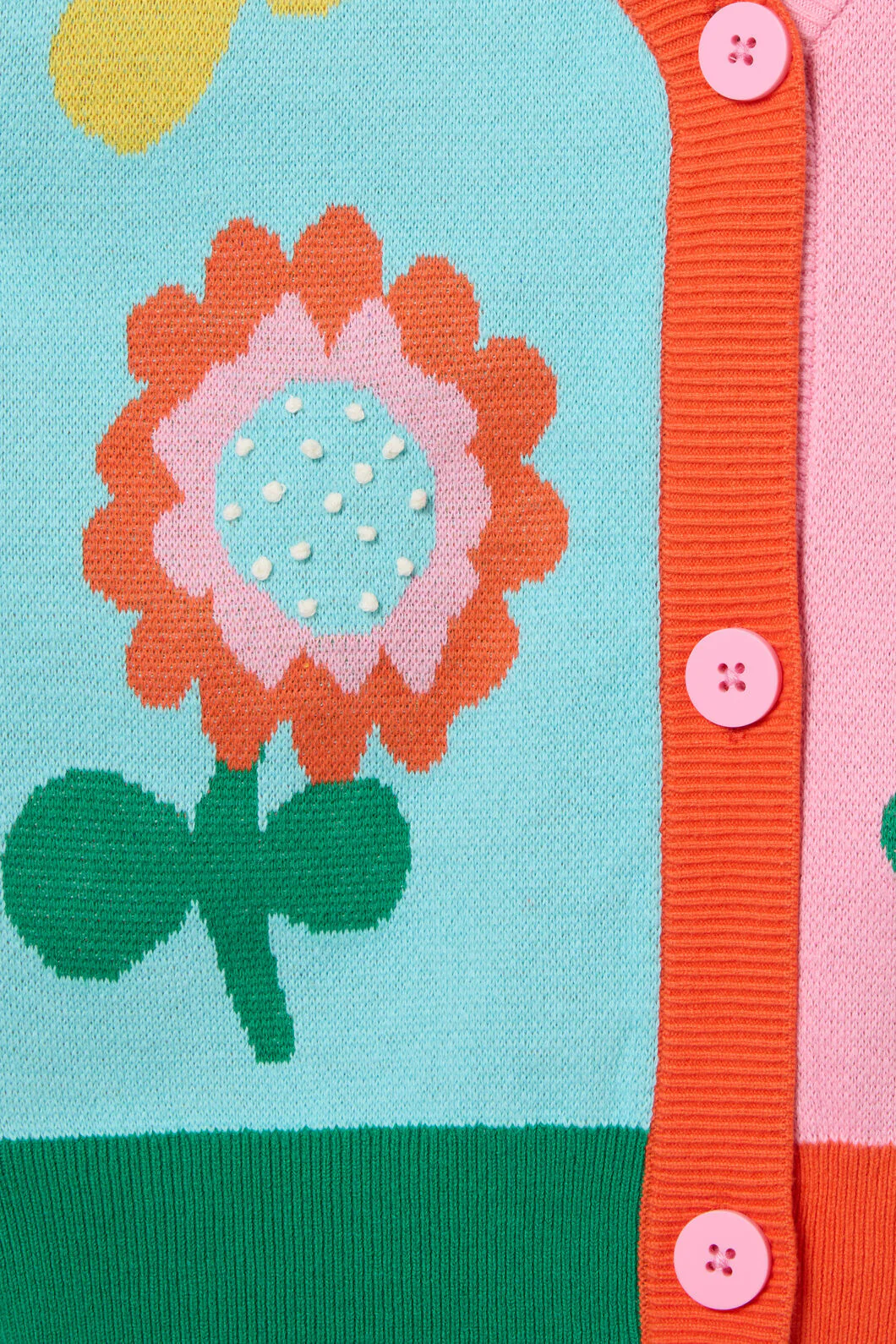 Geo Floral Kids Cardigan - Image 3