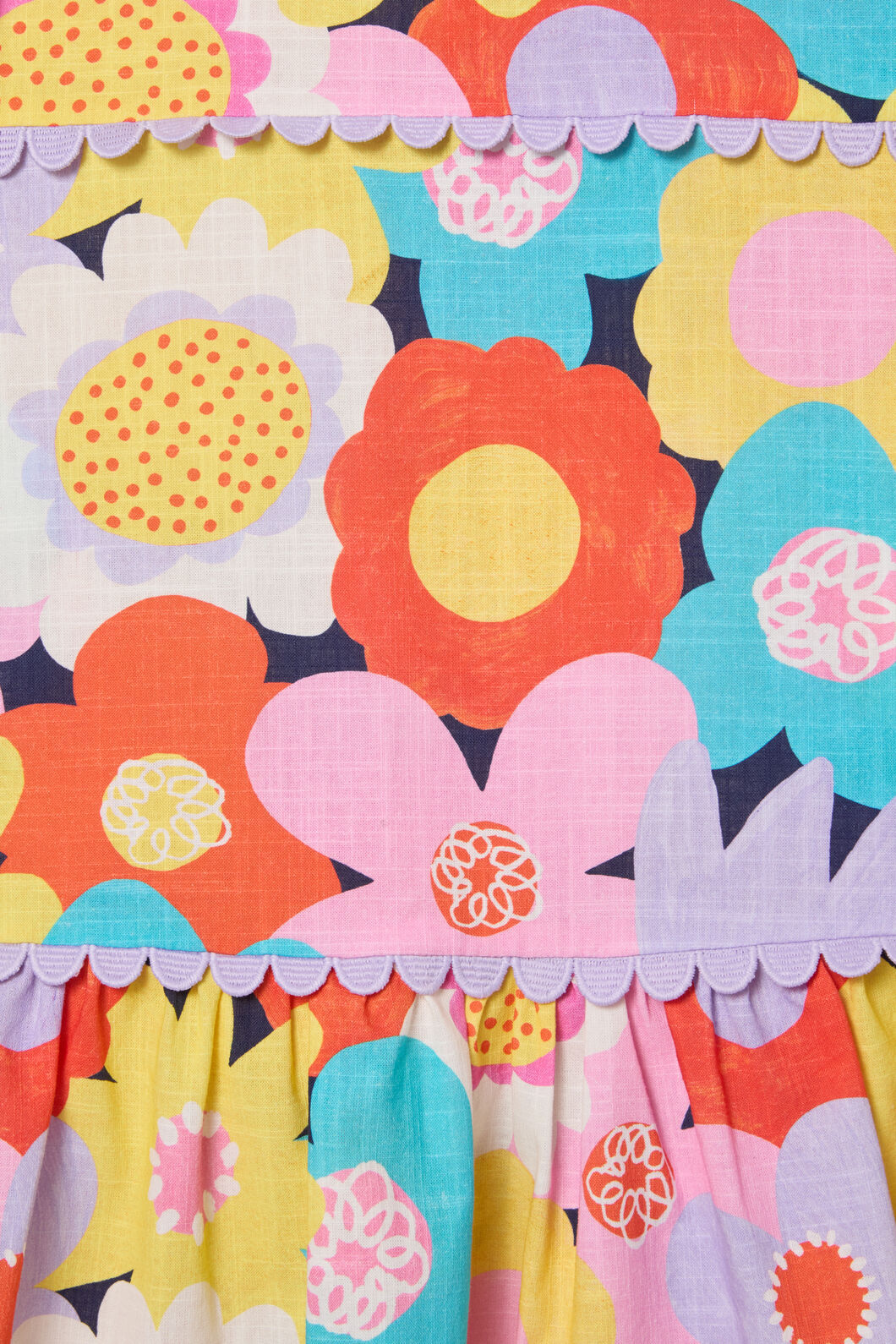Geo Floral Kids Dress - Image 4