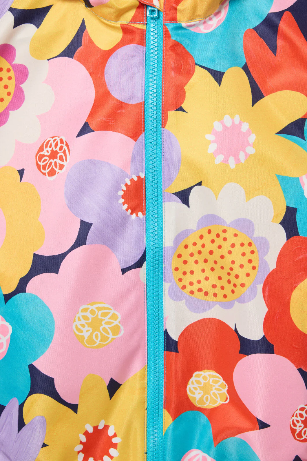 Geo Floral Kids Raincoat - Image 3