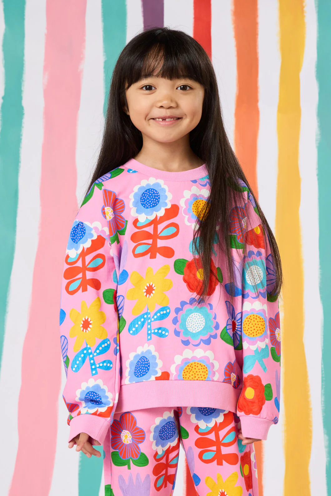 Geo Floral Kids Sweater