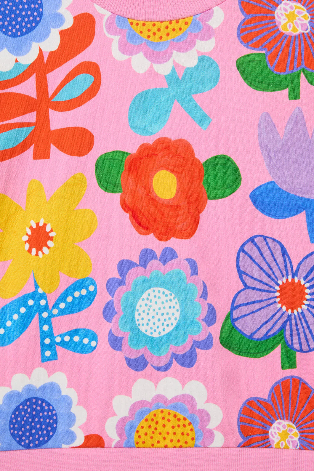 Geo Floral Kids Sweater - Image 3