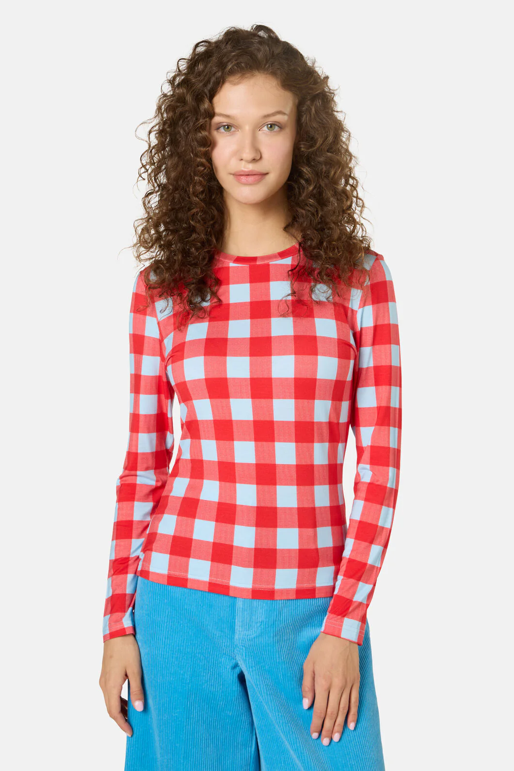 Gimme Gingham Long Sleeve Top
