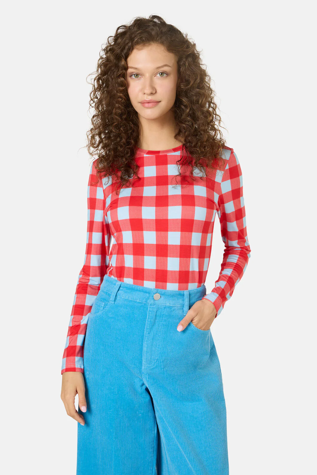 Gimme Gingham Long Sleeve Top - Image 2