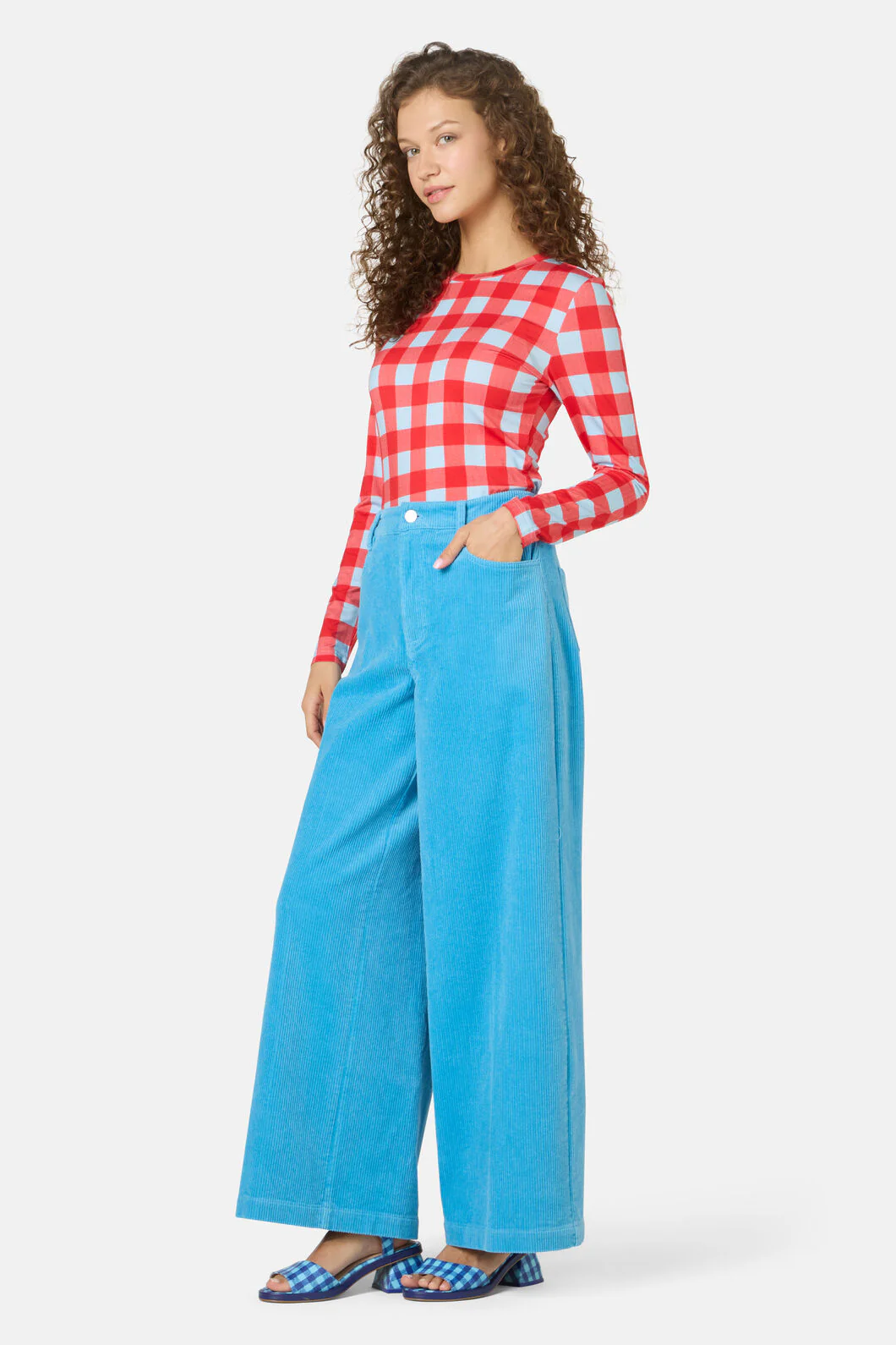 Gimme Gingham Long Sleeve Top - Image 4