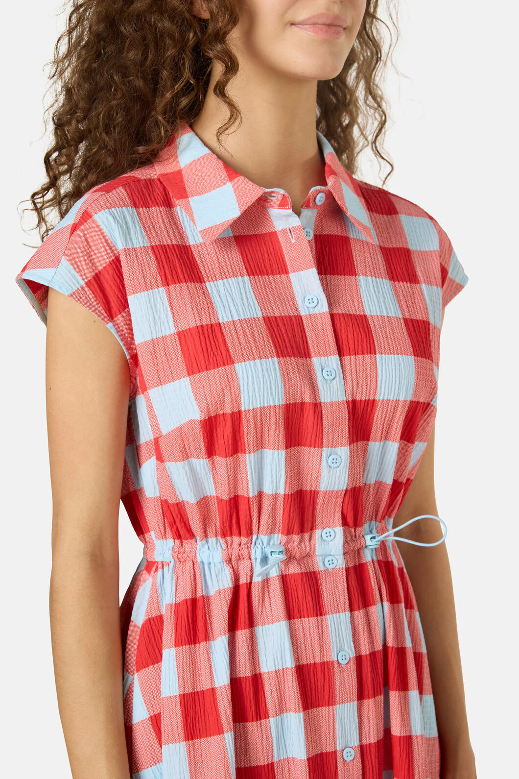 Gimme Gingham Midi Dress - Image 5