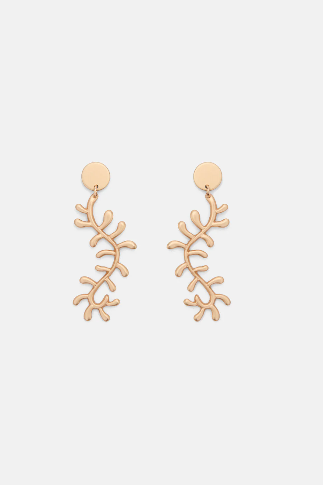 Gold Vine Earrings - Image 2