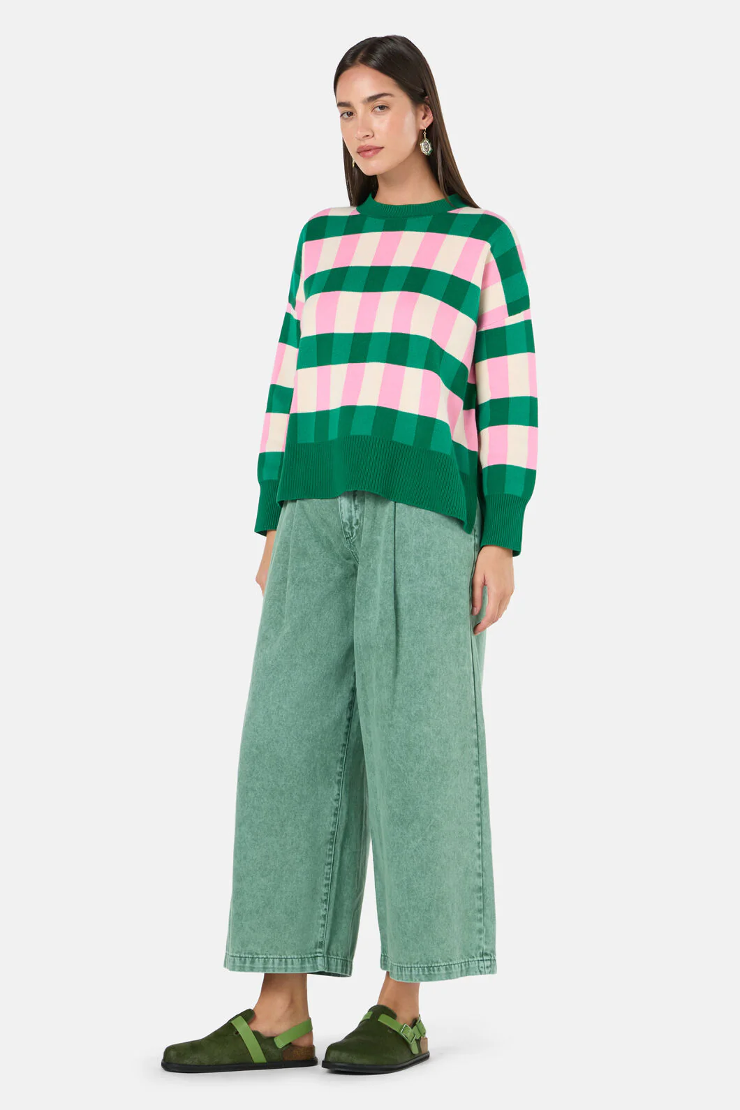 Graphic Check Jumper - Image 3
