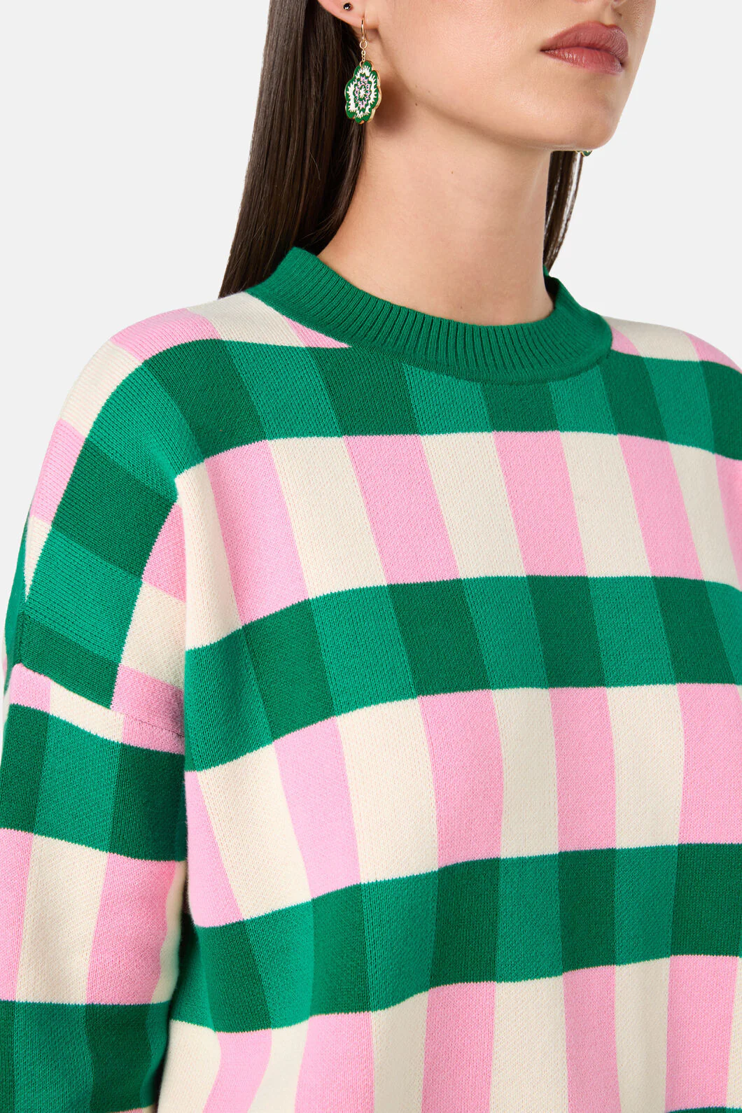 Graphic Check Jumper - Image 5
