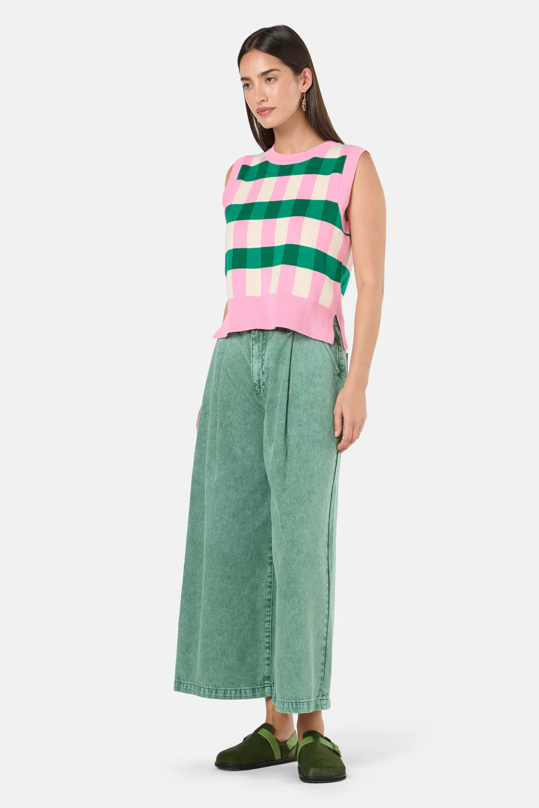 Graphic Check Vest - Image 3