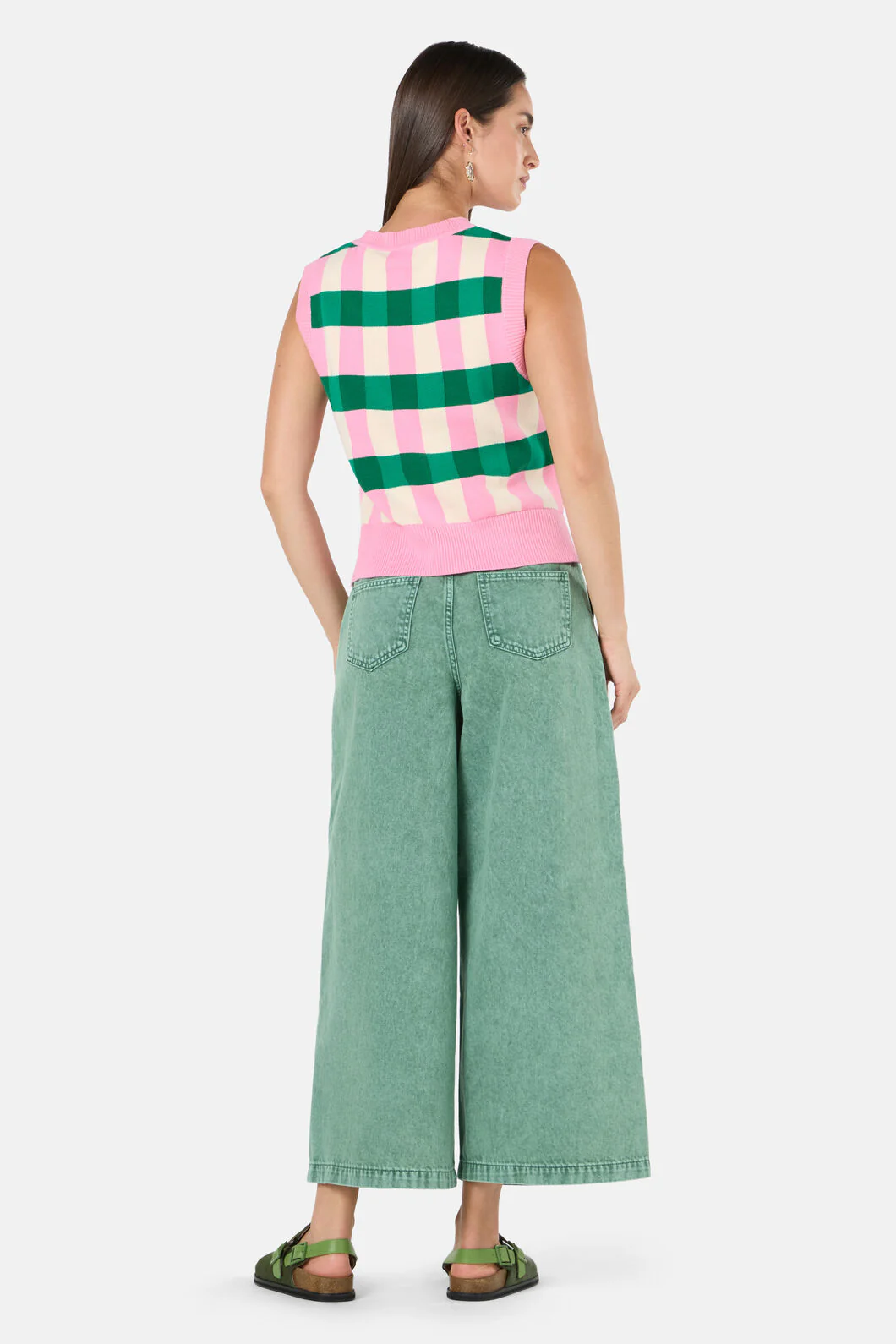 Graphic Check Vest - Image 4