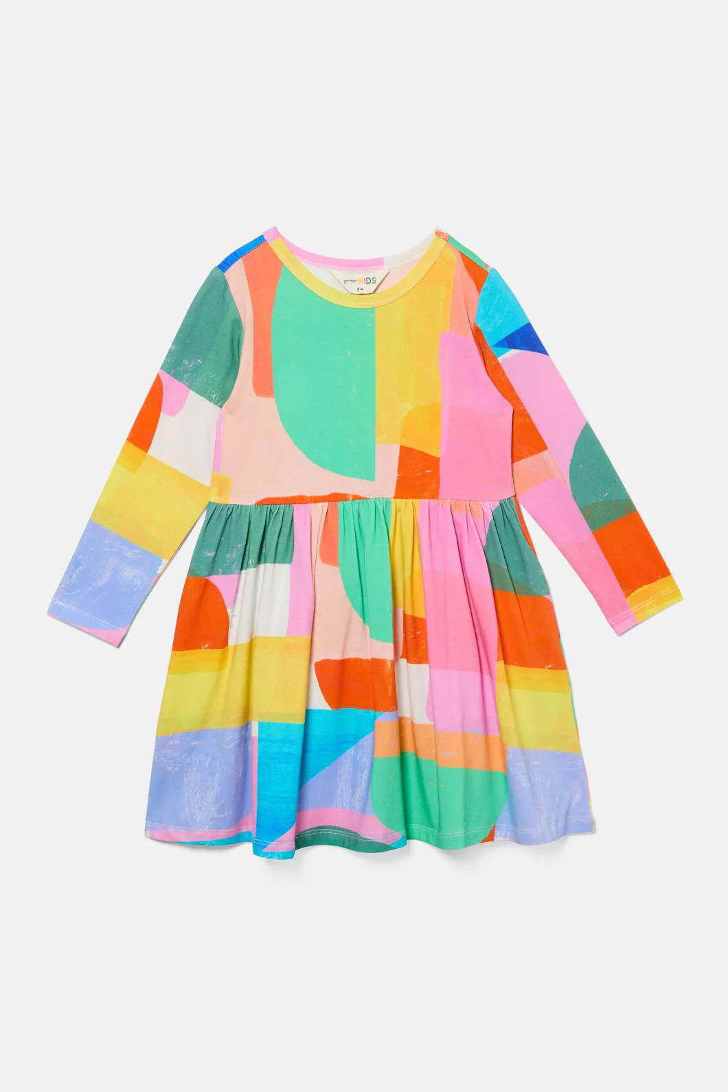 Graphic Geo Kids Dress - Image 2