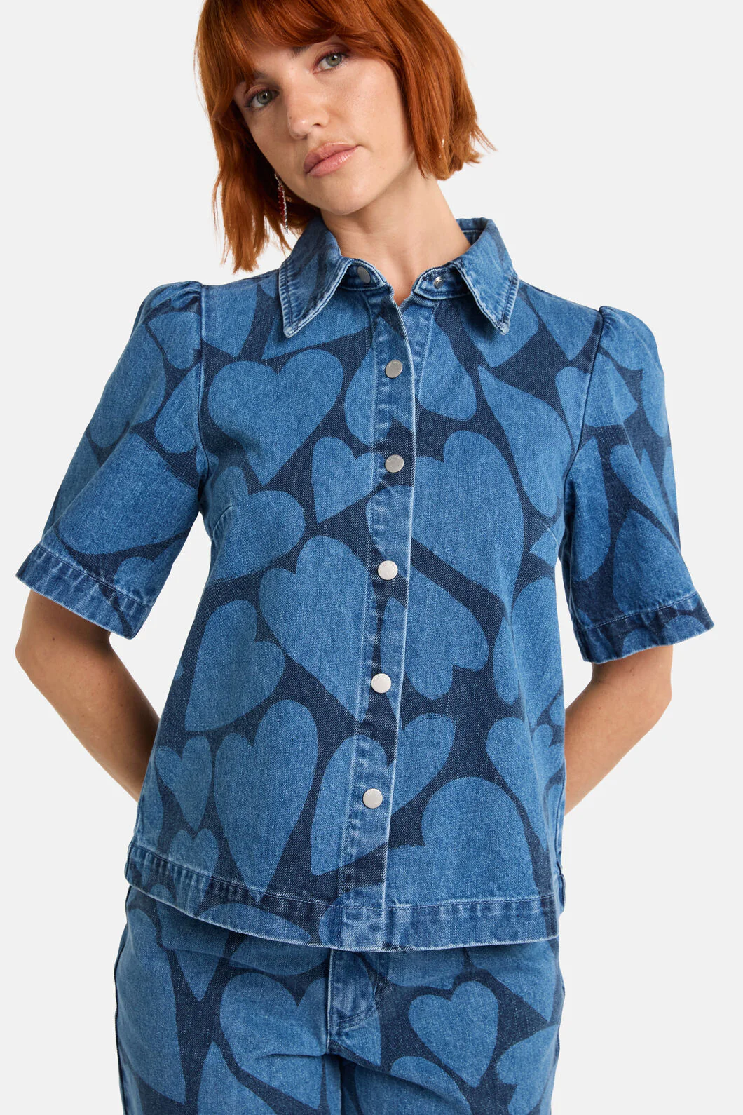 Heartbeat Denim Shirt - Image 5